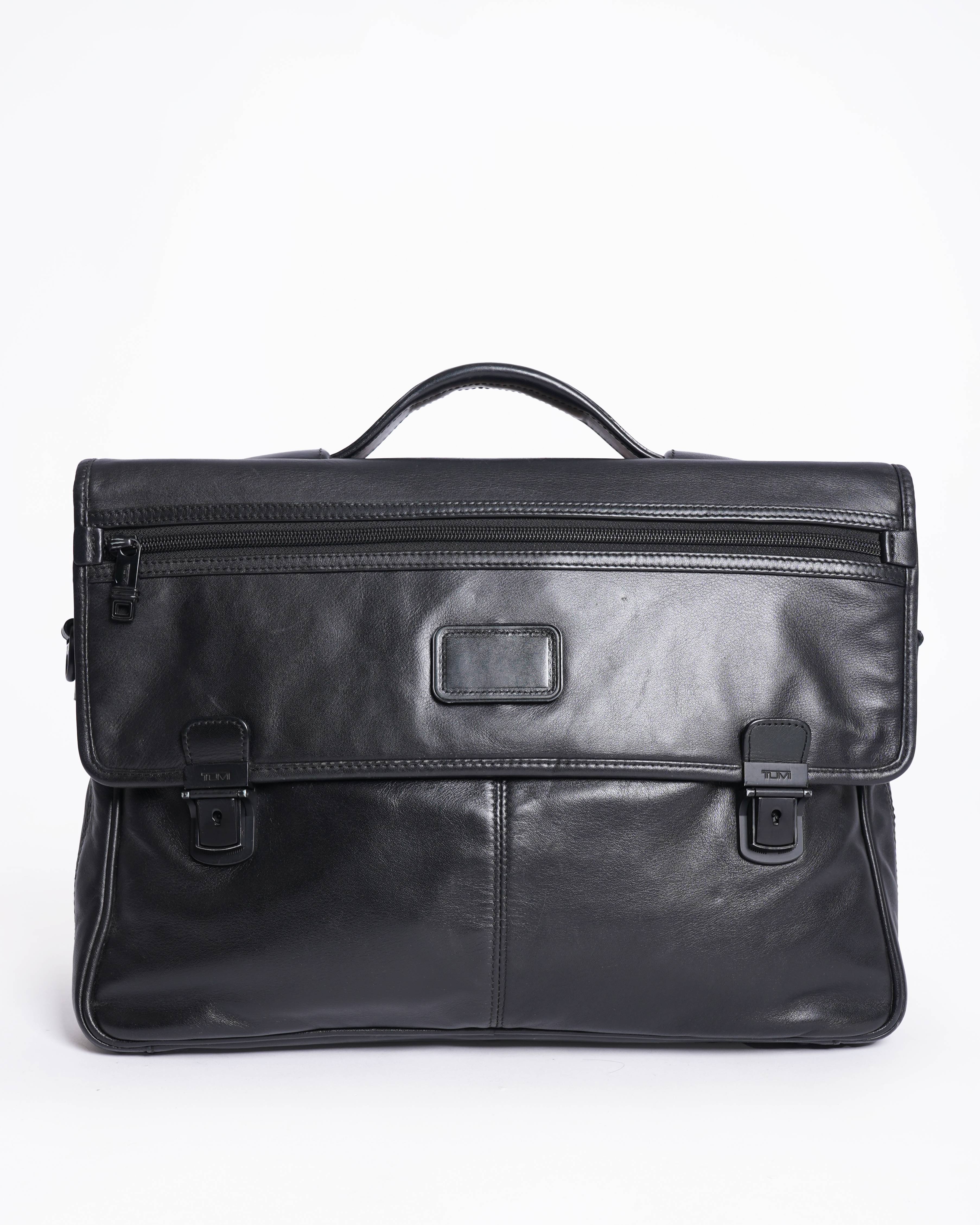 Tumi briefcase with shoulder strap