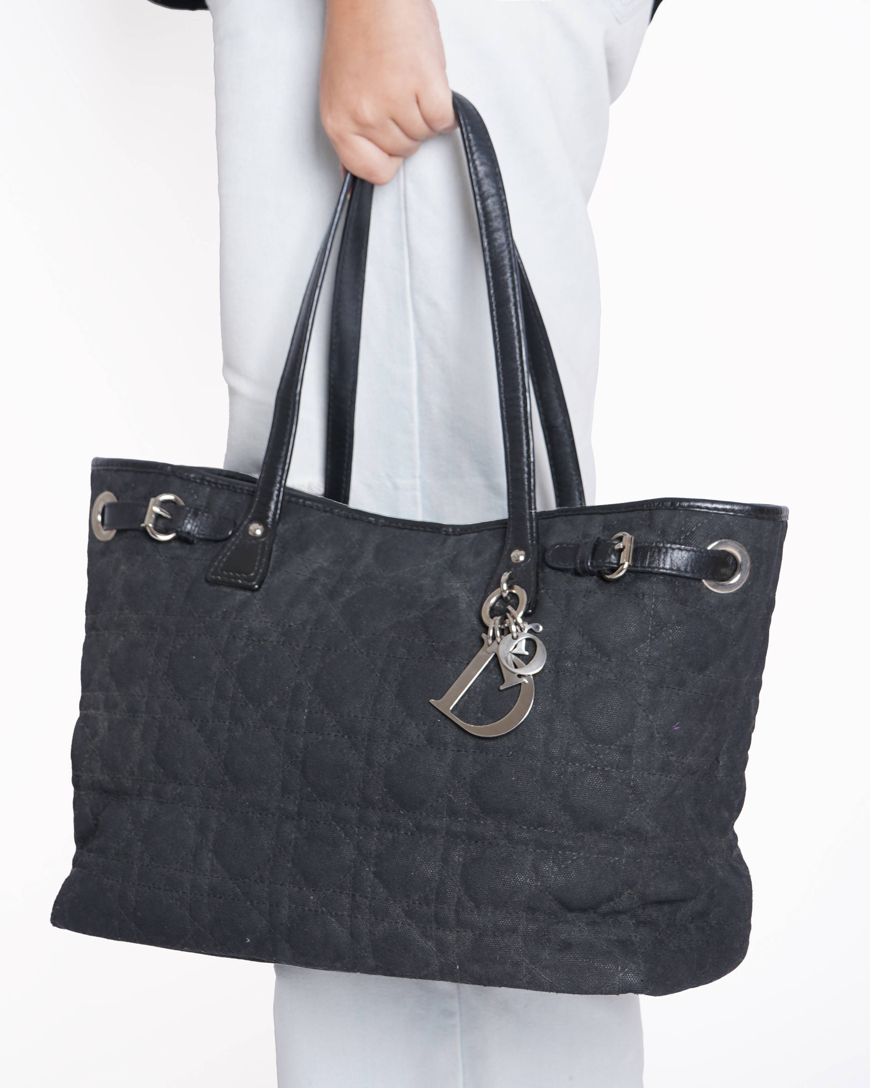 Christian Dior Panerea Tote Bag In Black