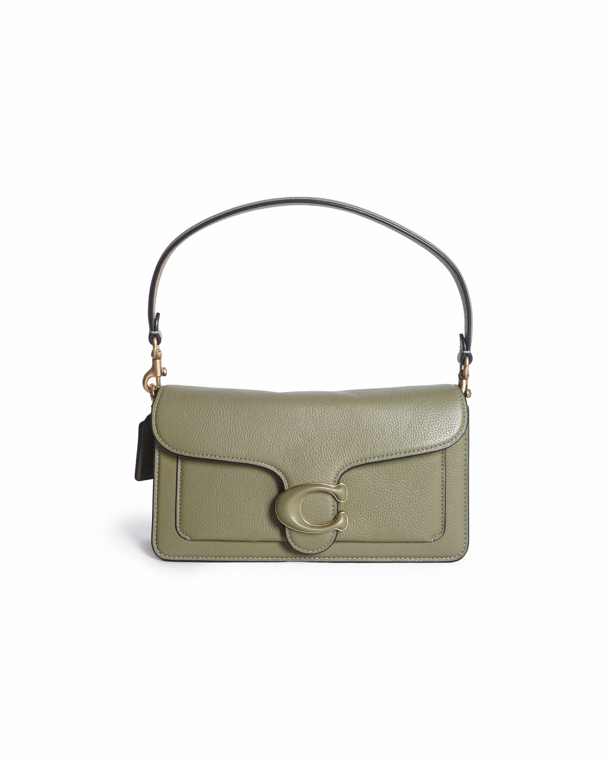 Coach Tabby Leather Shoulder Bag in Moss Green