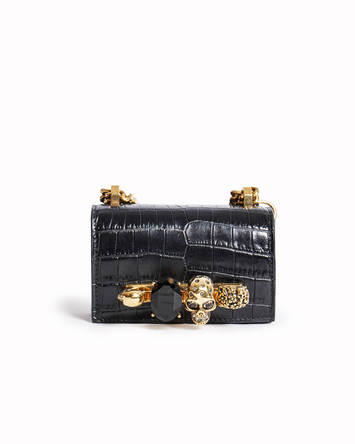 Alexander McQueen The Mini Jewelled Crossbody Bag