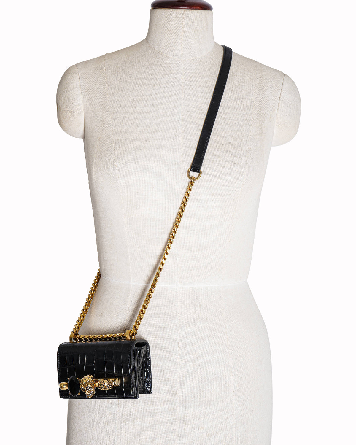 Alexander McQueen The Mini Jewelled Crossbody Bag