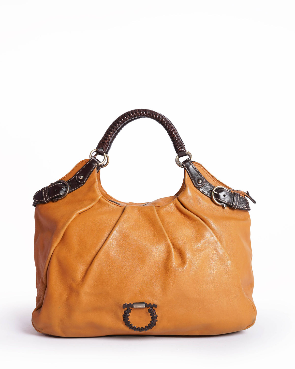 Salvatore Ferragamo Gancini Lucchetto Hobo Bag