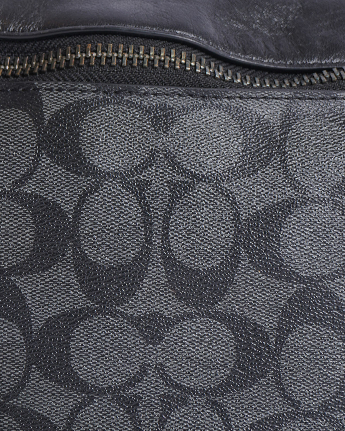 Coach belt bag black signature