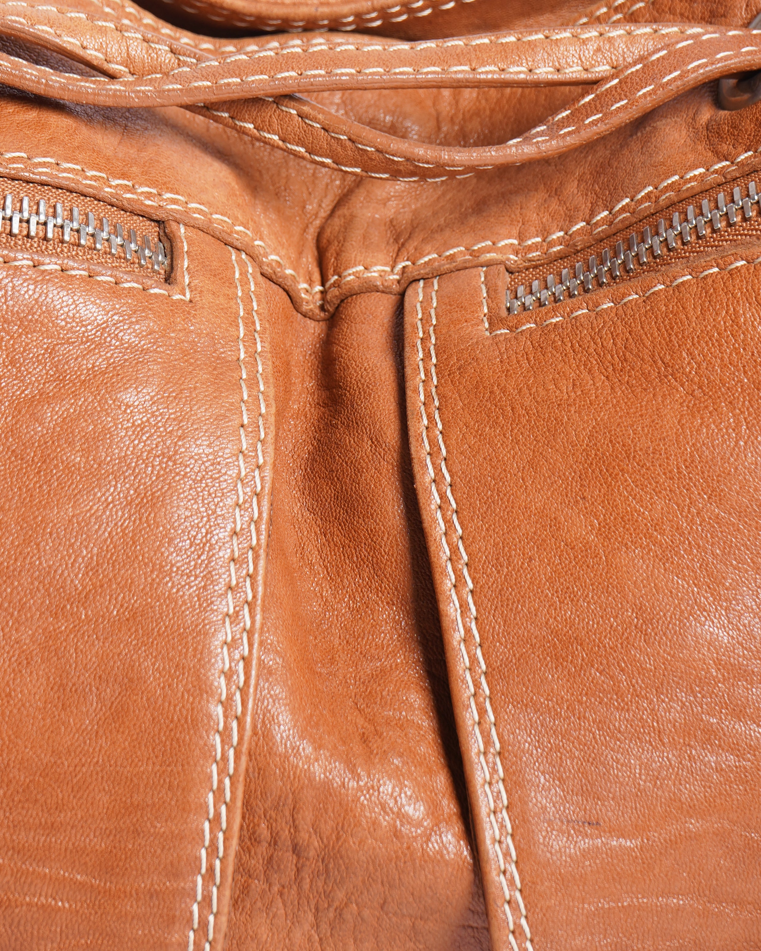 Russell and Bromley Multi Pockets Shoulder Bag In Brown