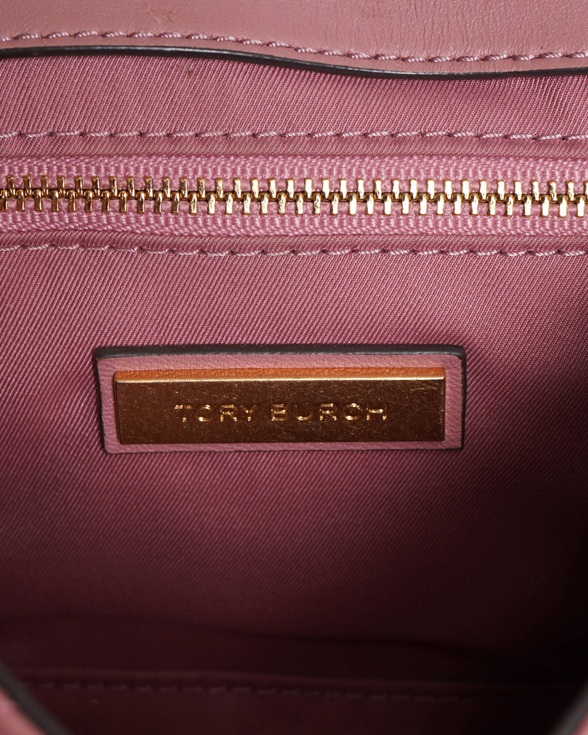 Tory Burch Pink Leather Small Fleming Shoulder Bag