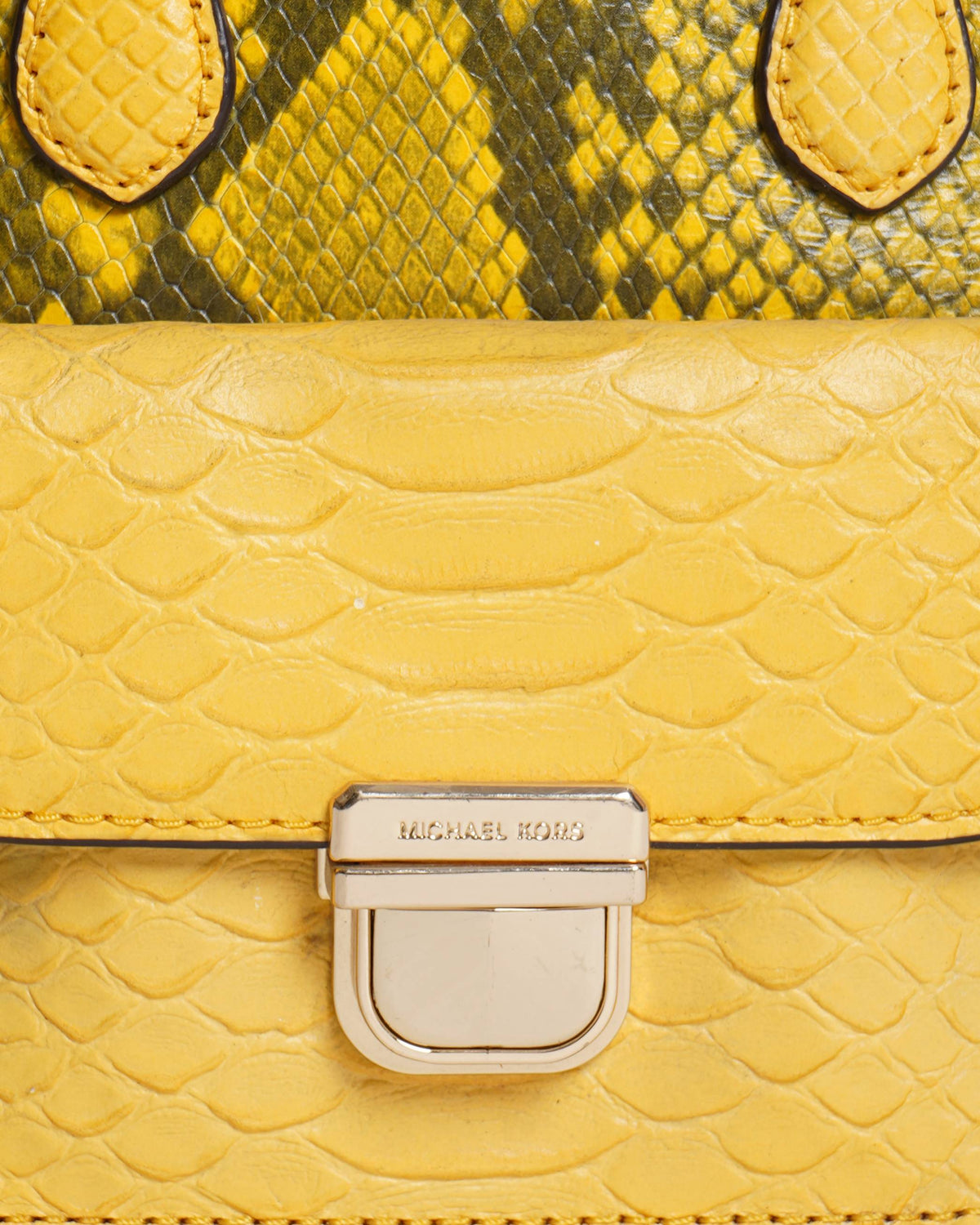 Michael Kors BRIDGETTE snakeskin pattern handbag With Crossbody Strap