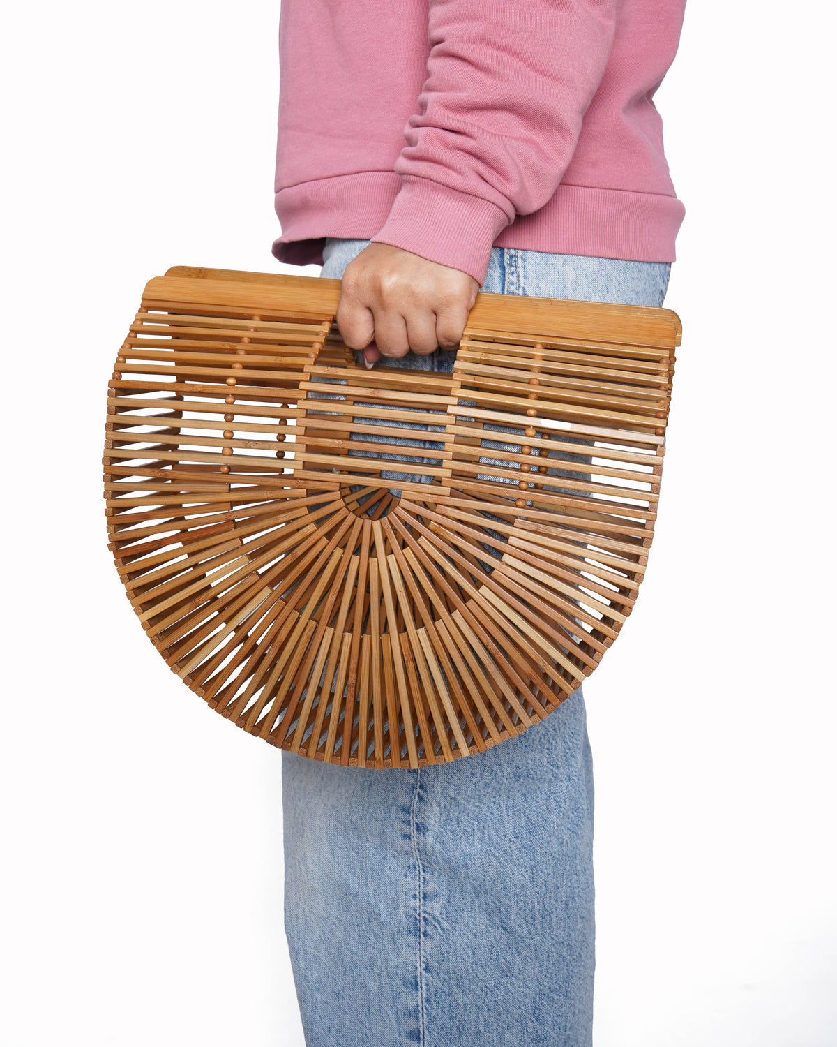 New Cult Gaia Luna bamboo bag