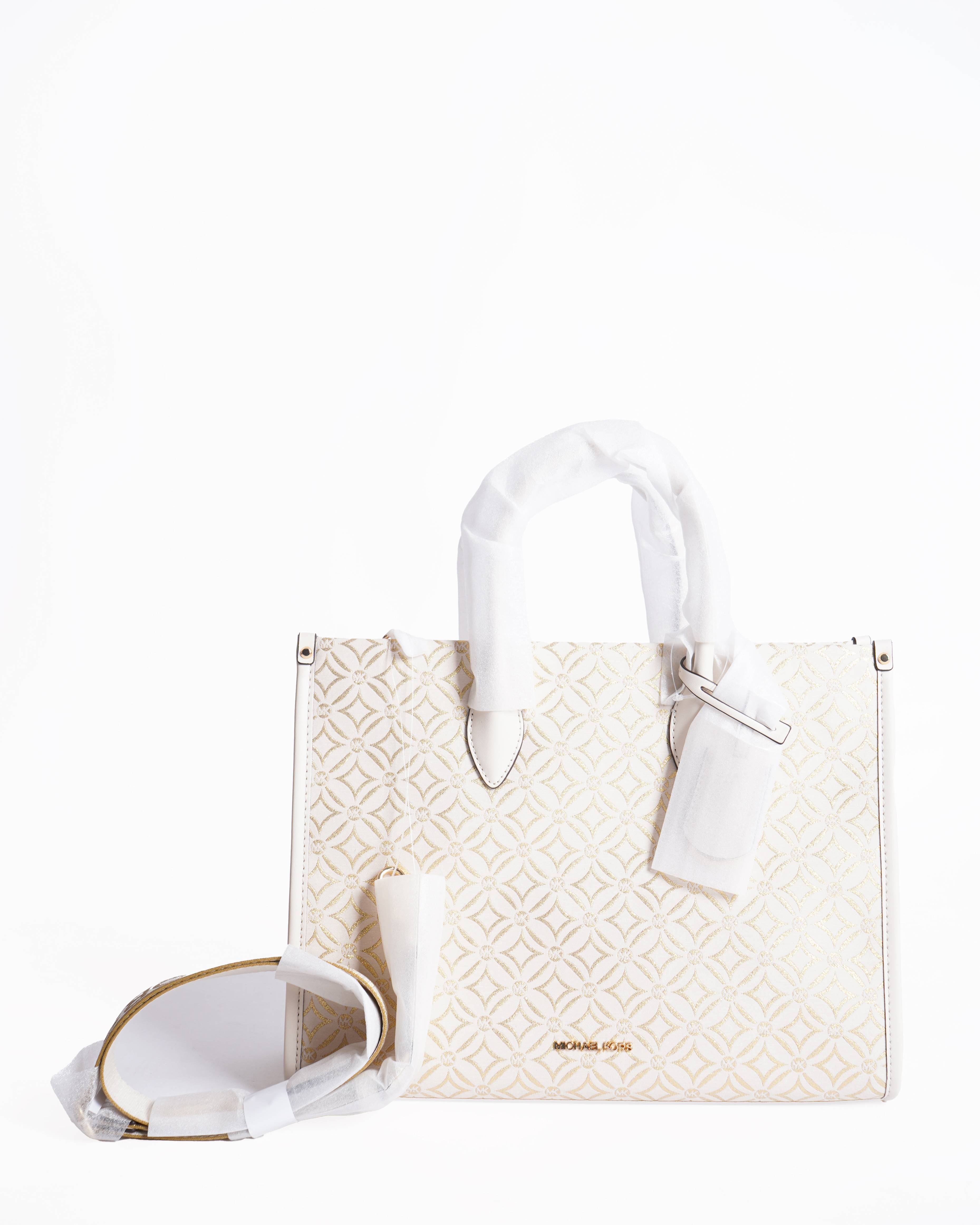 New Michael Kors Mirella Medium Women Shopper Top Zip Shoulder Bag