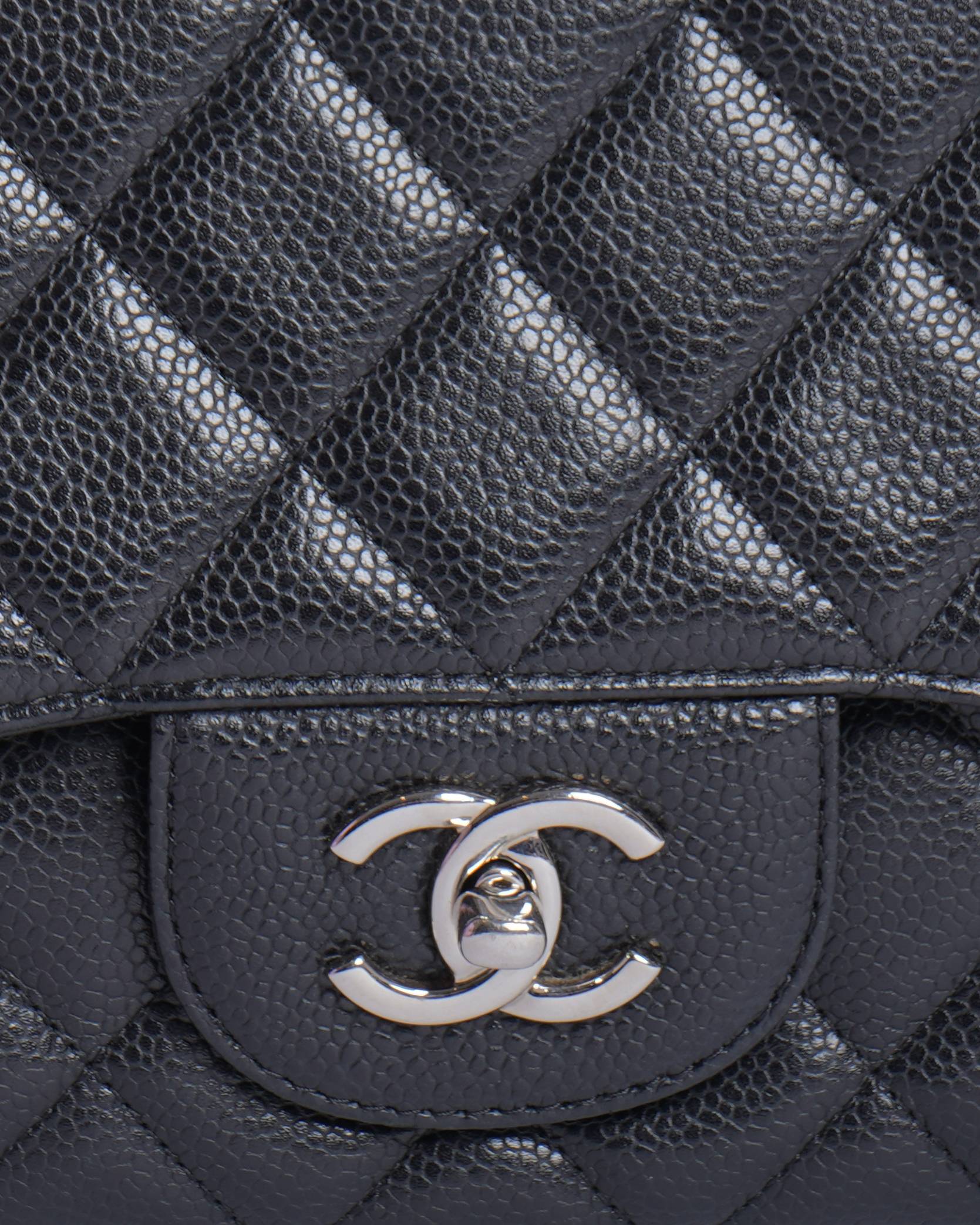 Chanel Timeless Classic Leather Jumbo Shoulder Bag In Black