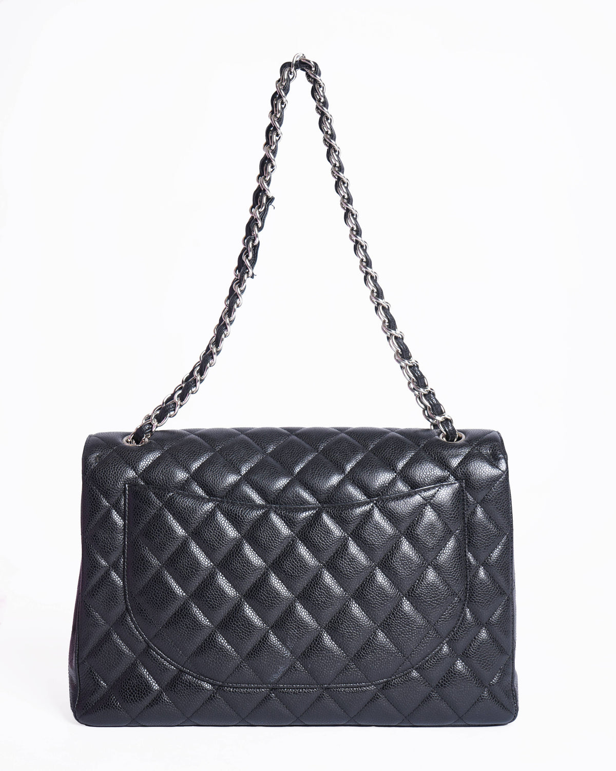 Chanel Timeless Classic Leather Jumbo Shoulder Bag In Black