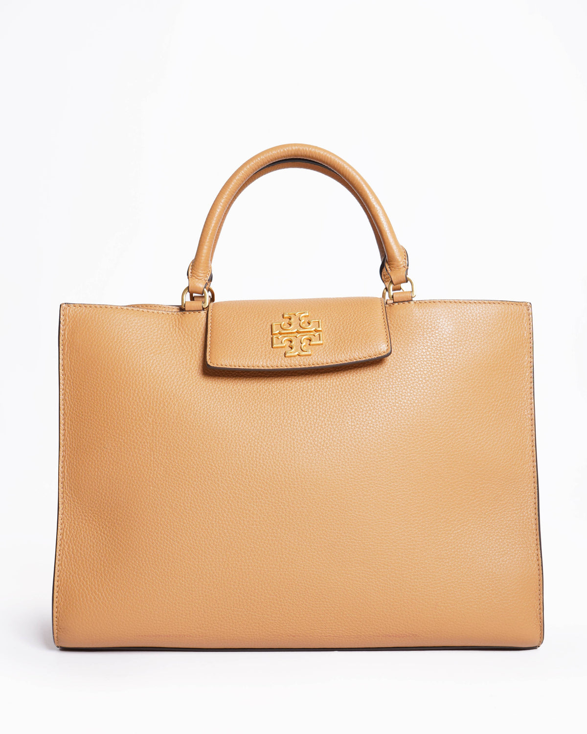 New Tory Burch Britten Pebbled Leather Tote