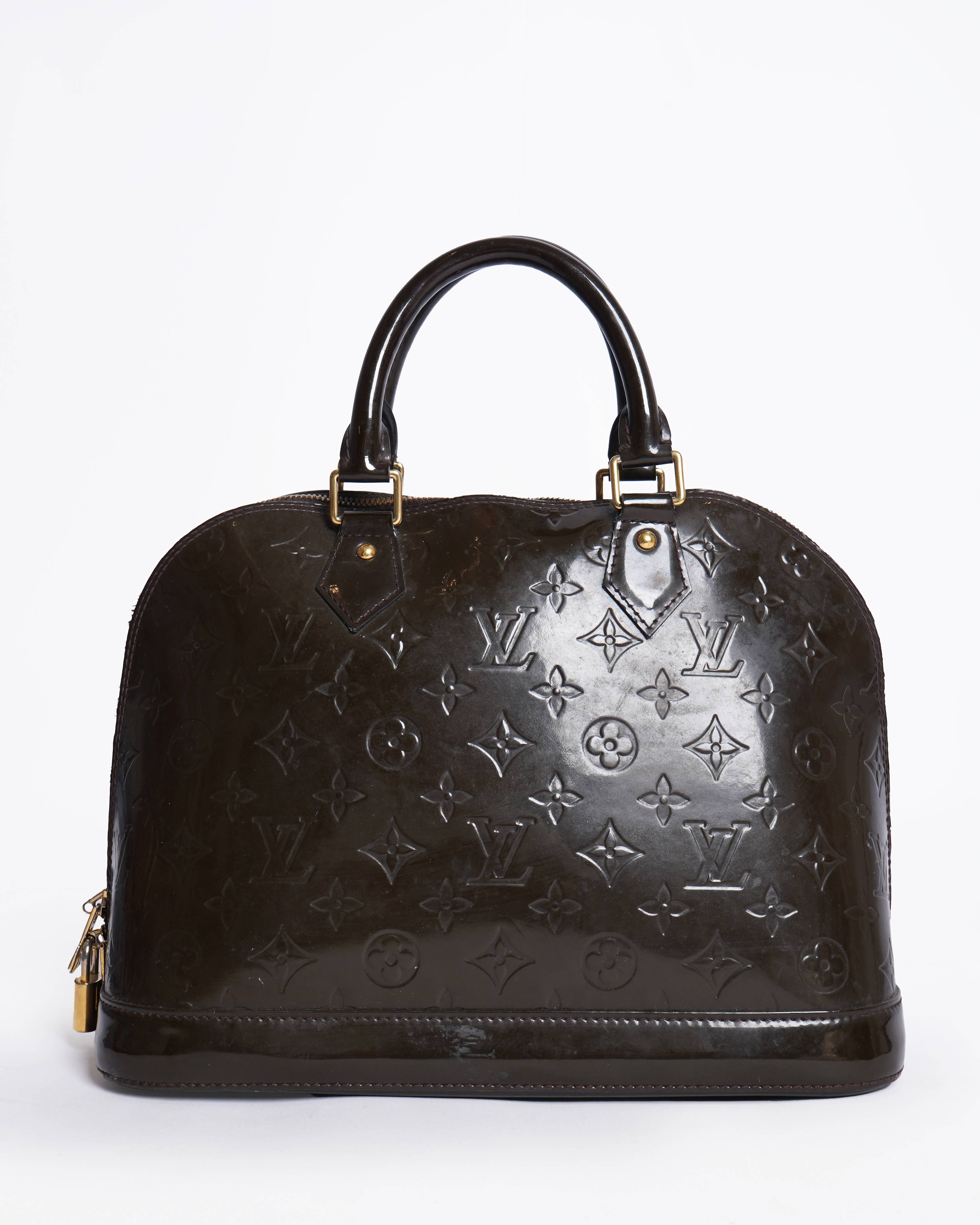 Louis Vuitton GM vernis amarante handbag