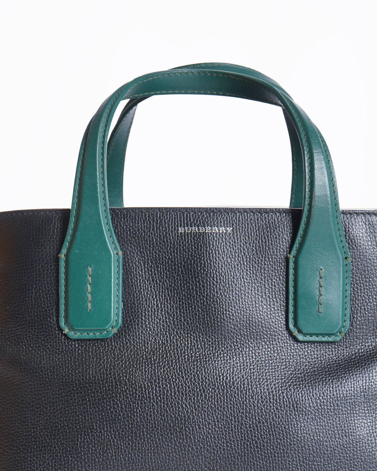 Burberry Leather Banner Tote