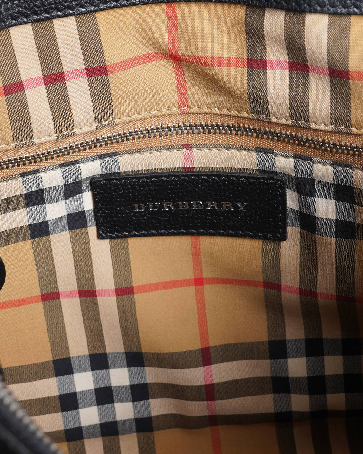 Burberry Leather Banner Tote