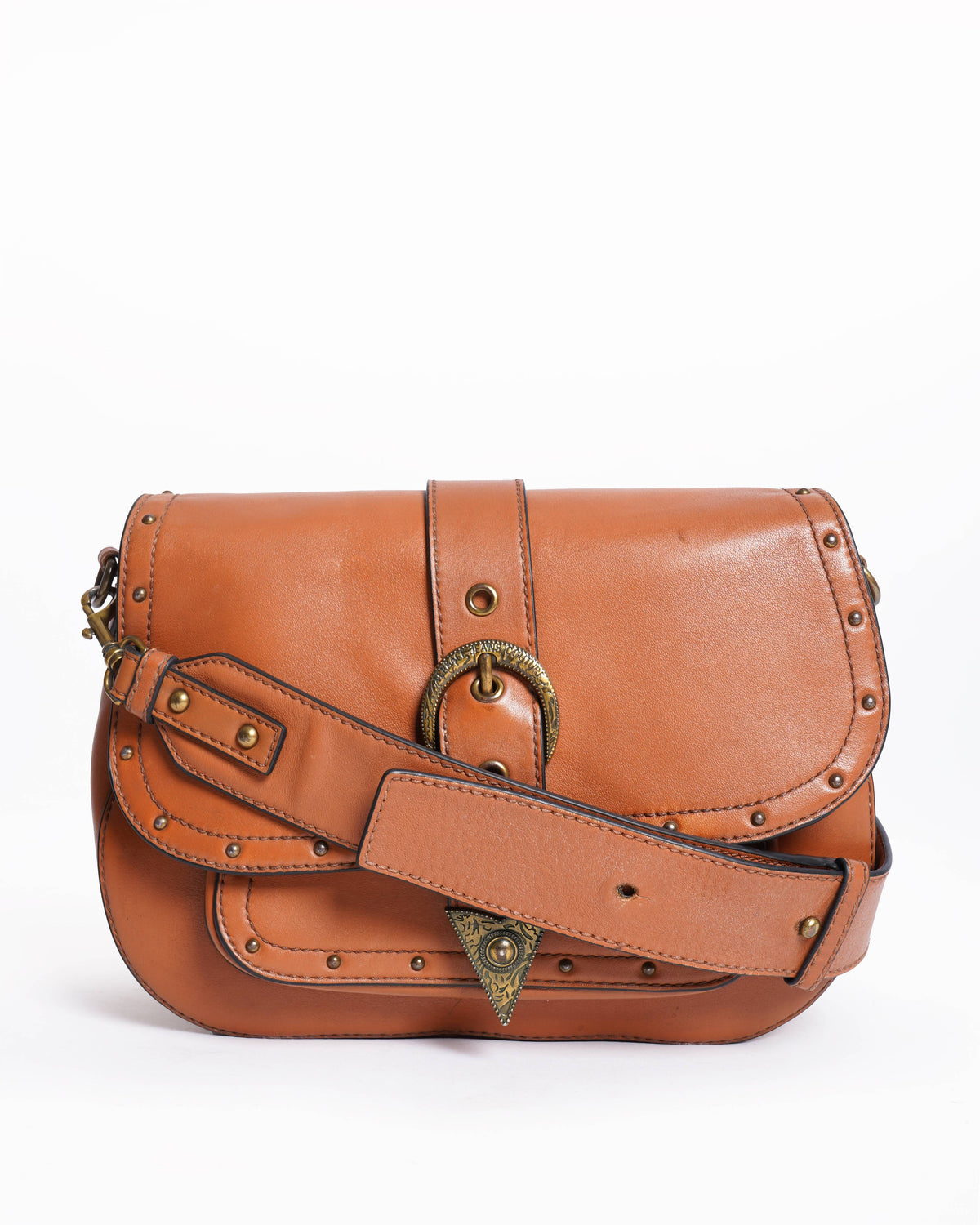 Versace Jeans couture 
Cognac crossbody bag