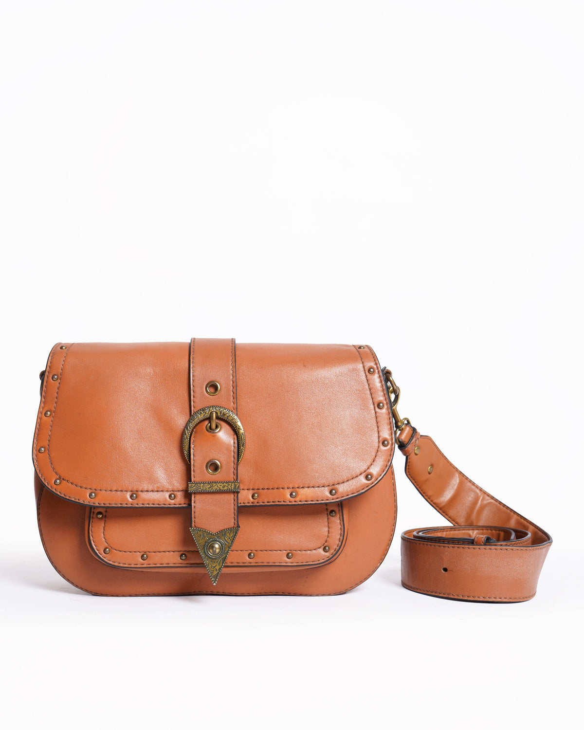 Versace Jeans couture 
Cognac crossbody bag