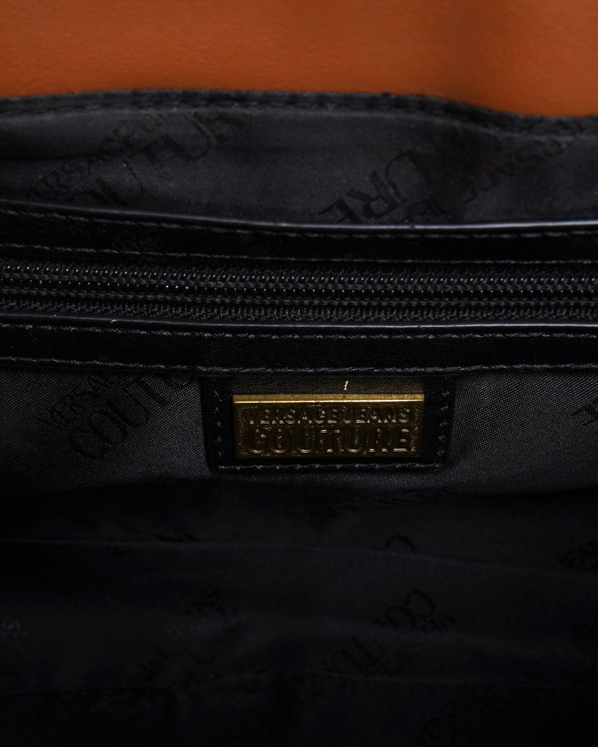 Versace Jeans couture 
Cognac crossbody bag