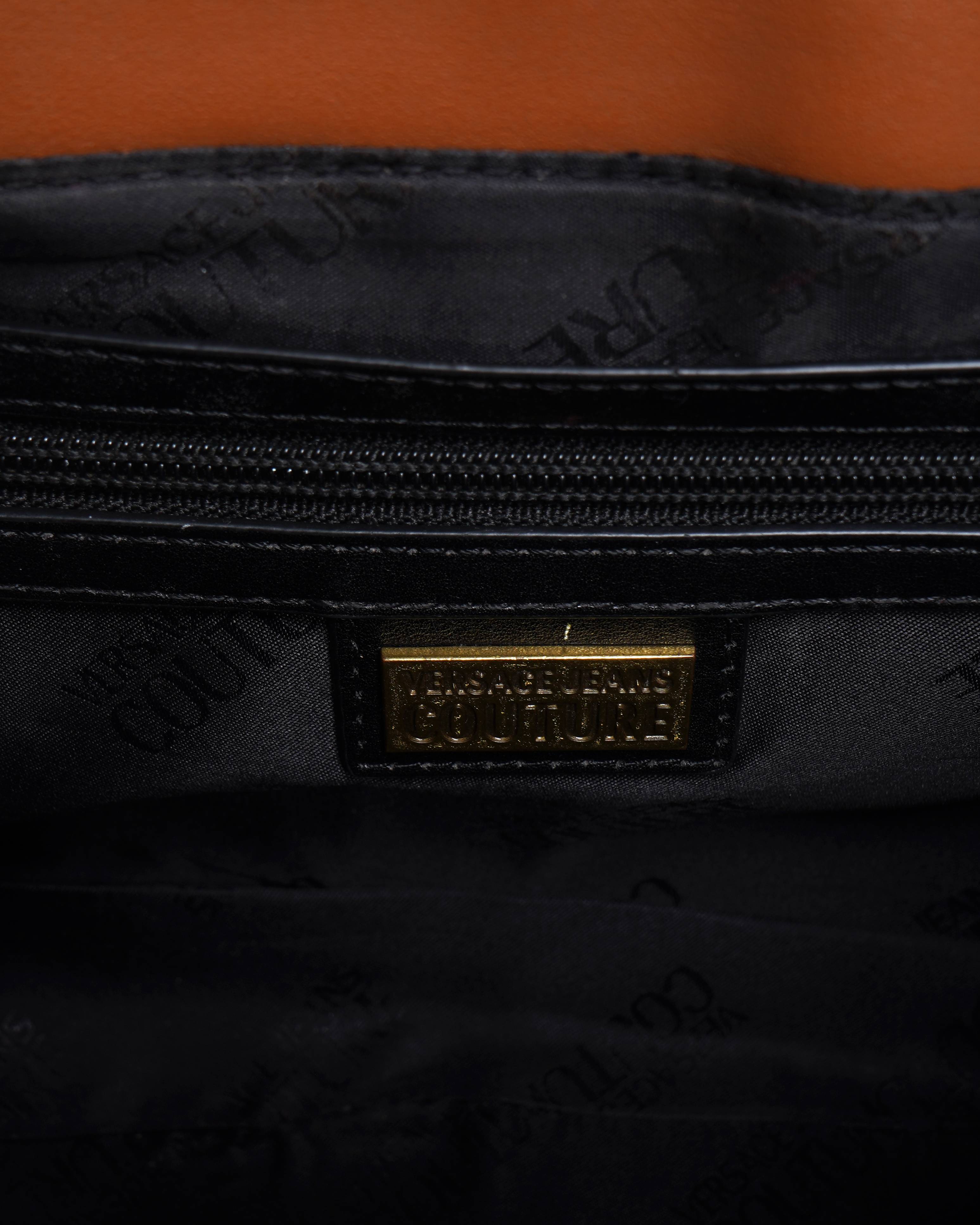 Versace Jeans couture 
Cognac crossbody bag