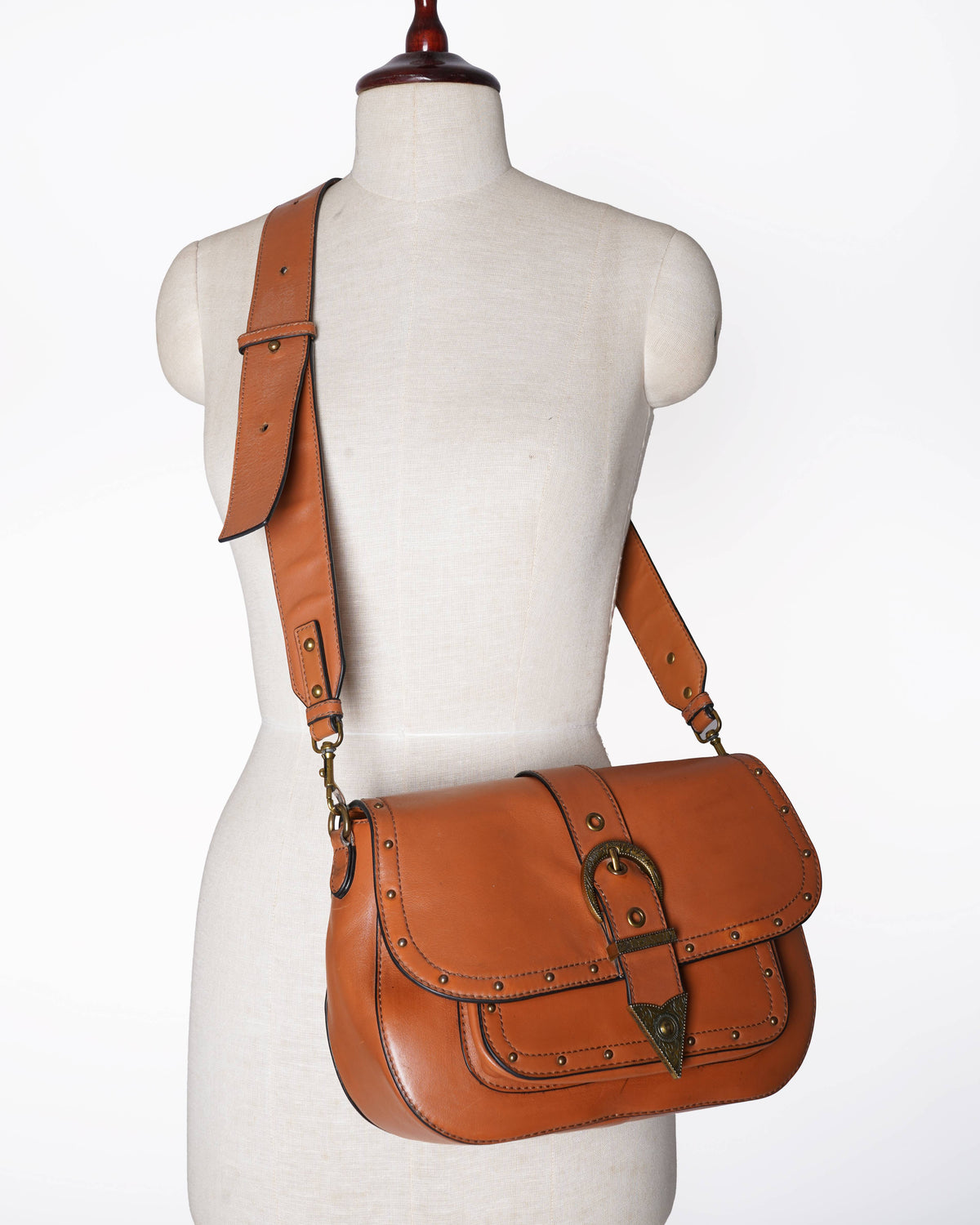 Versace Jeans couture 
Cognac crossbody bag