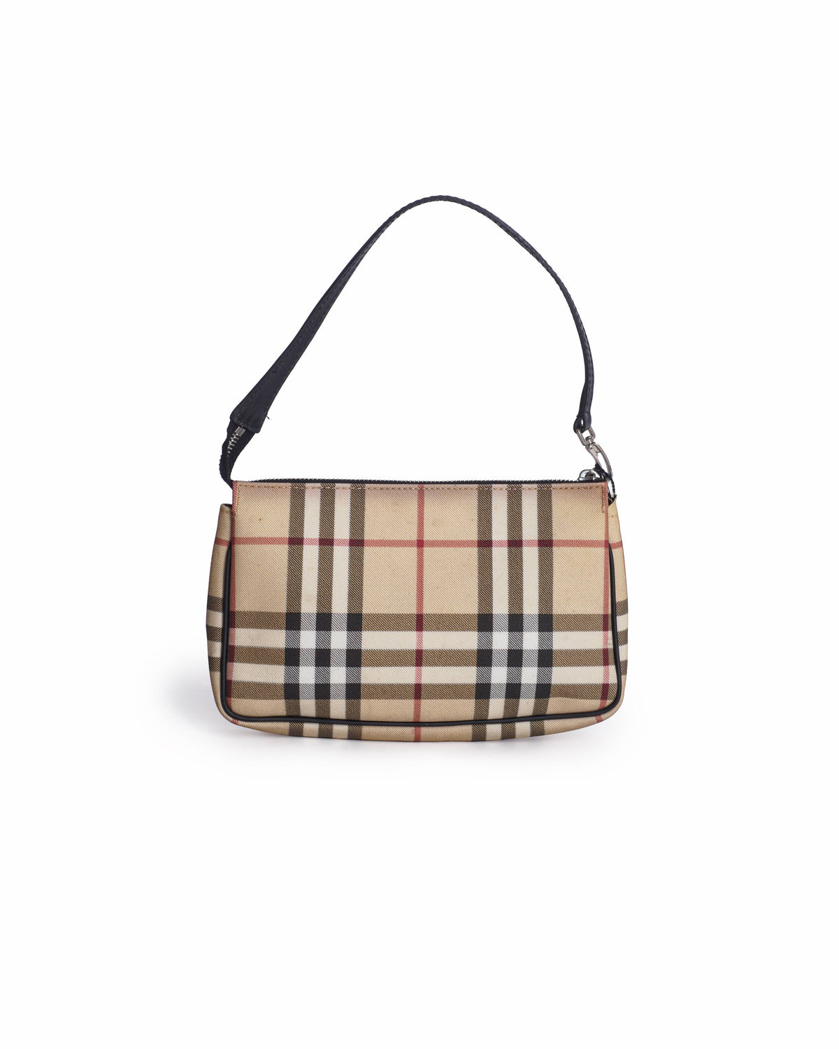 Burberry Vintage Nova Check Canvas Pochette Bag