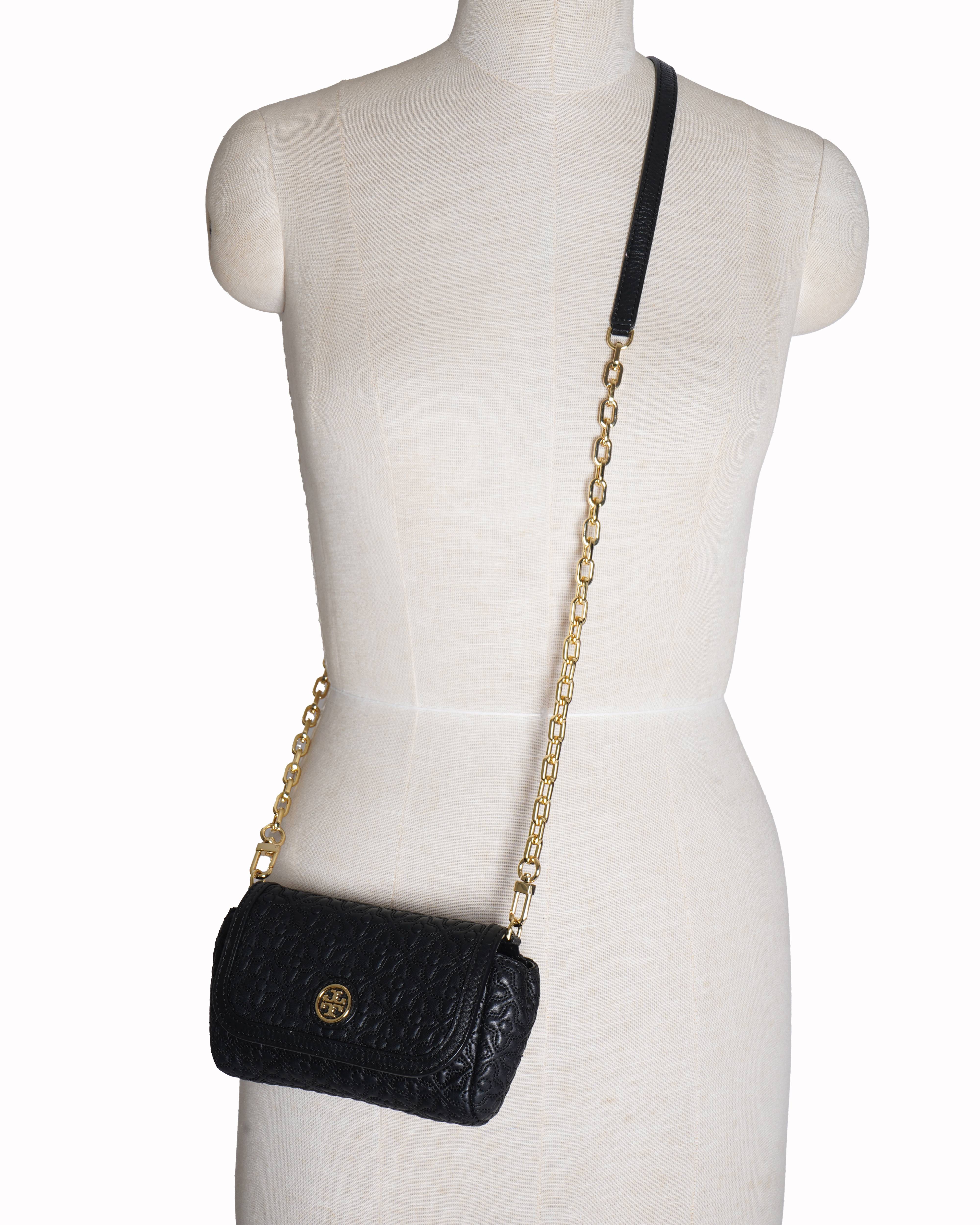 Tory Burch Black Bryant Quilted Mini Crossbody Bags
