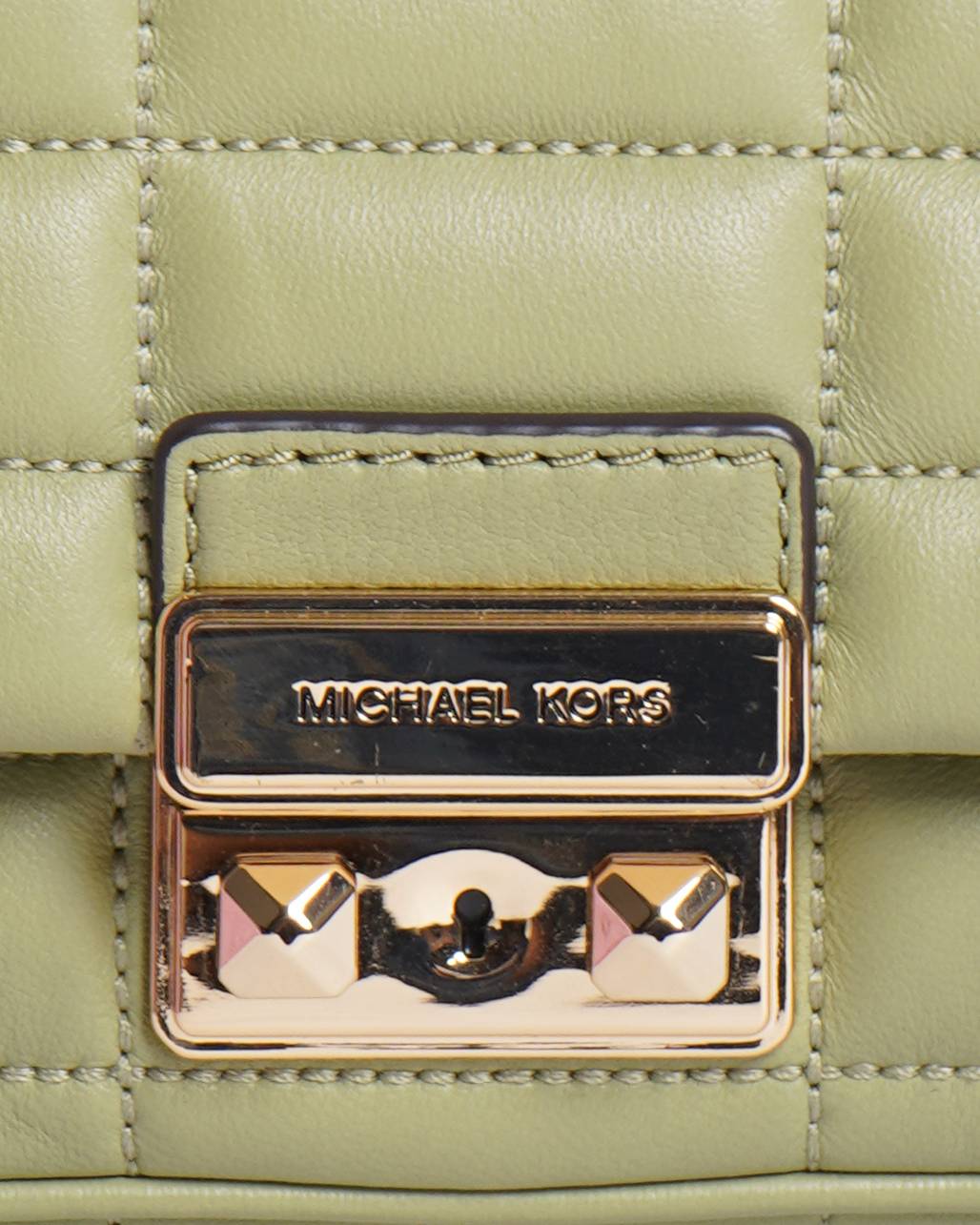 New Micahel kors Quilted Tribeca Small Shoulder Bag in Green