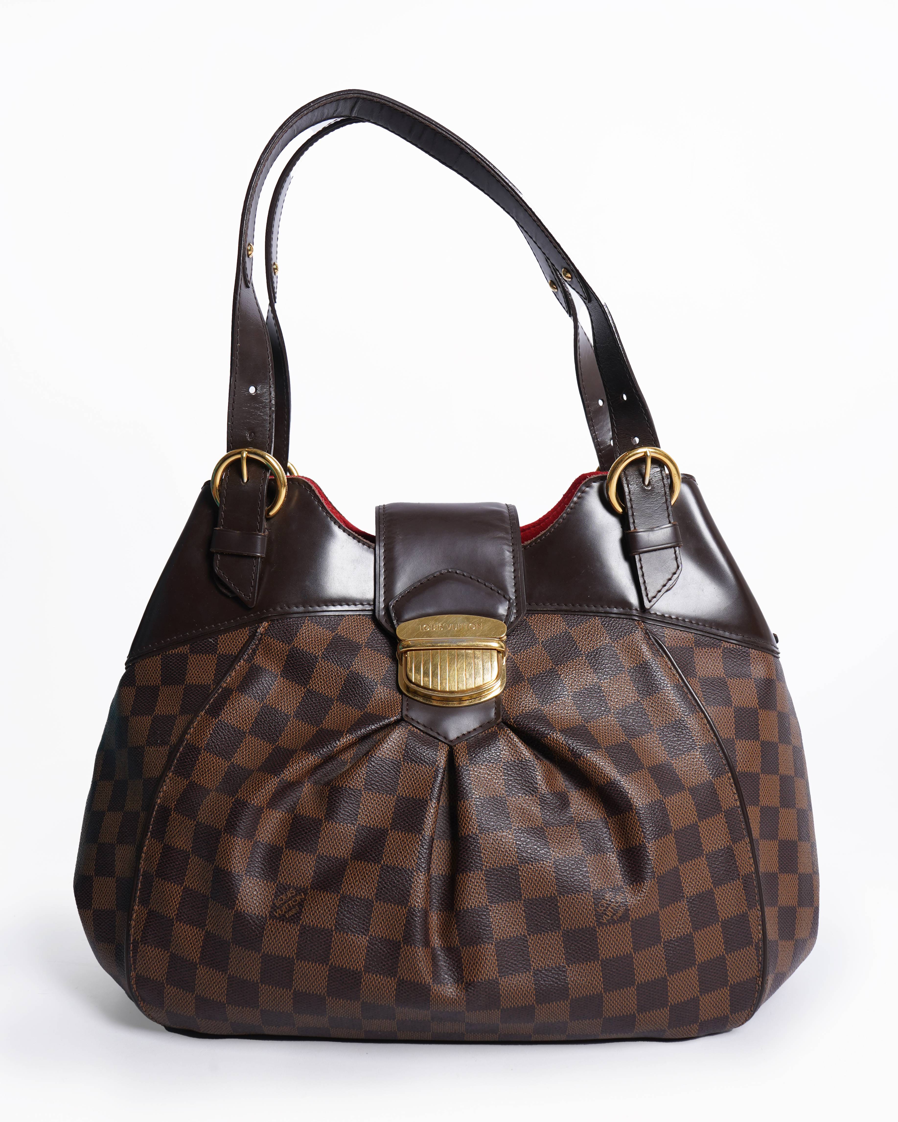 Louis Vuitton Damier Ebene Canvas Sistina HandBag