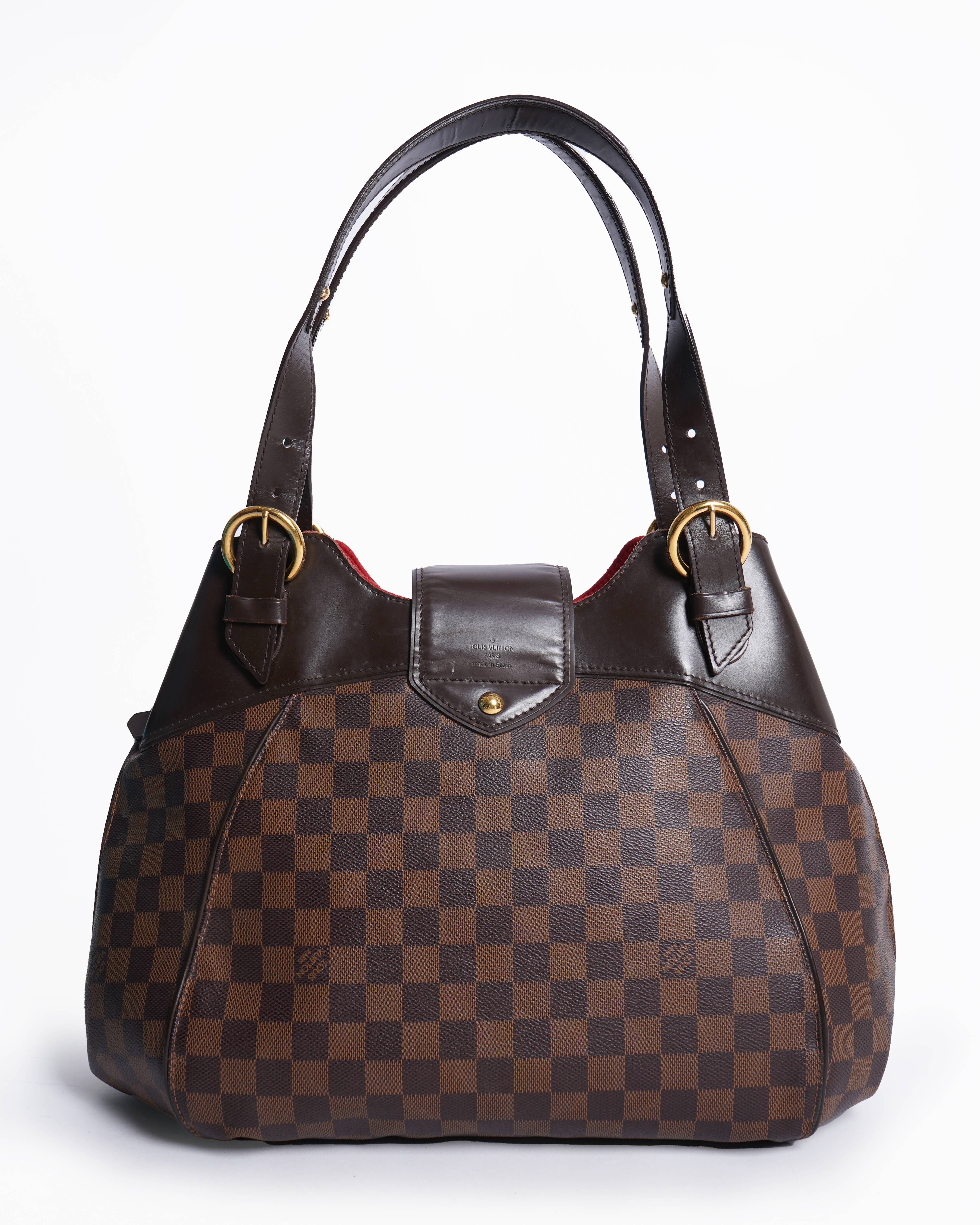 Louis Vuitton Damier Ebene Canvas Sistina HandBag