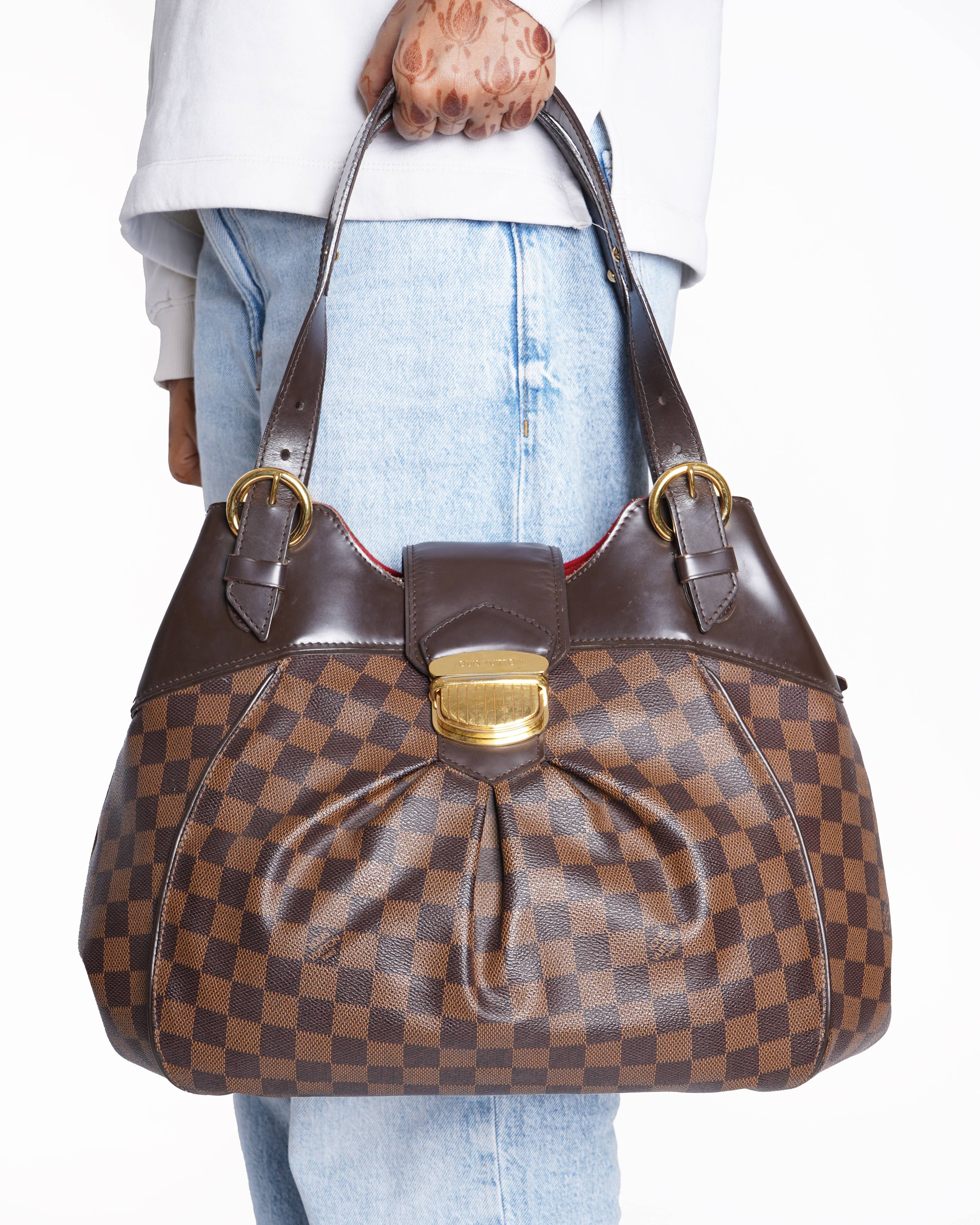 Louis Vuitton Damier Ebene Canvas Sistina HandBag