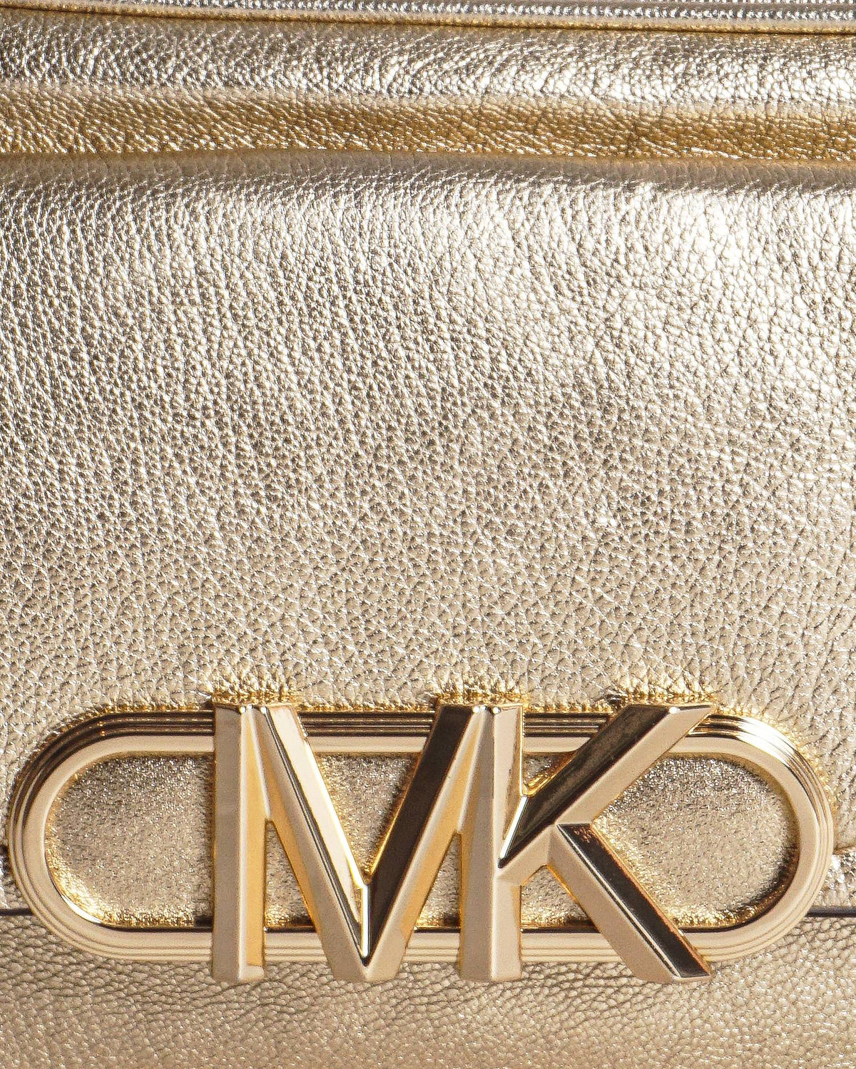 Michael Kors Parker Medium Metallic Leather Crossbody Bag