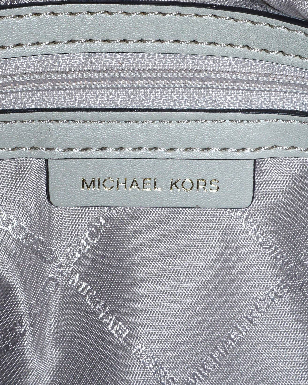 Michael Kors Parker Medium Metallic Leather Crossbody Bag
