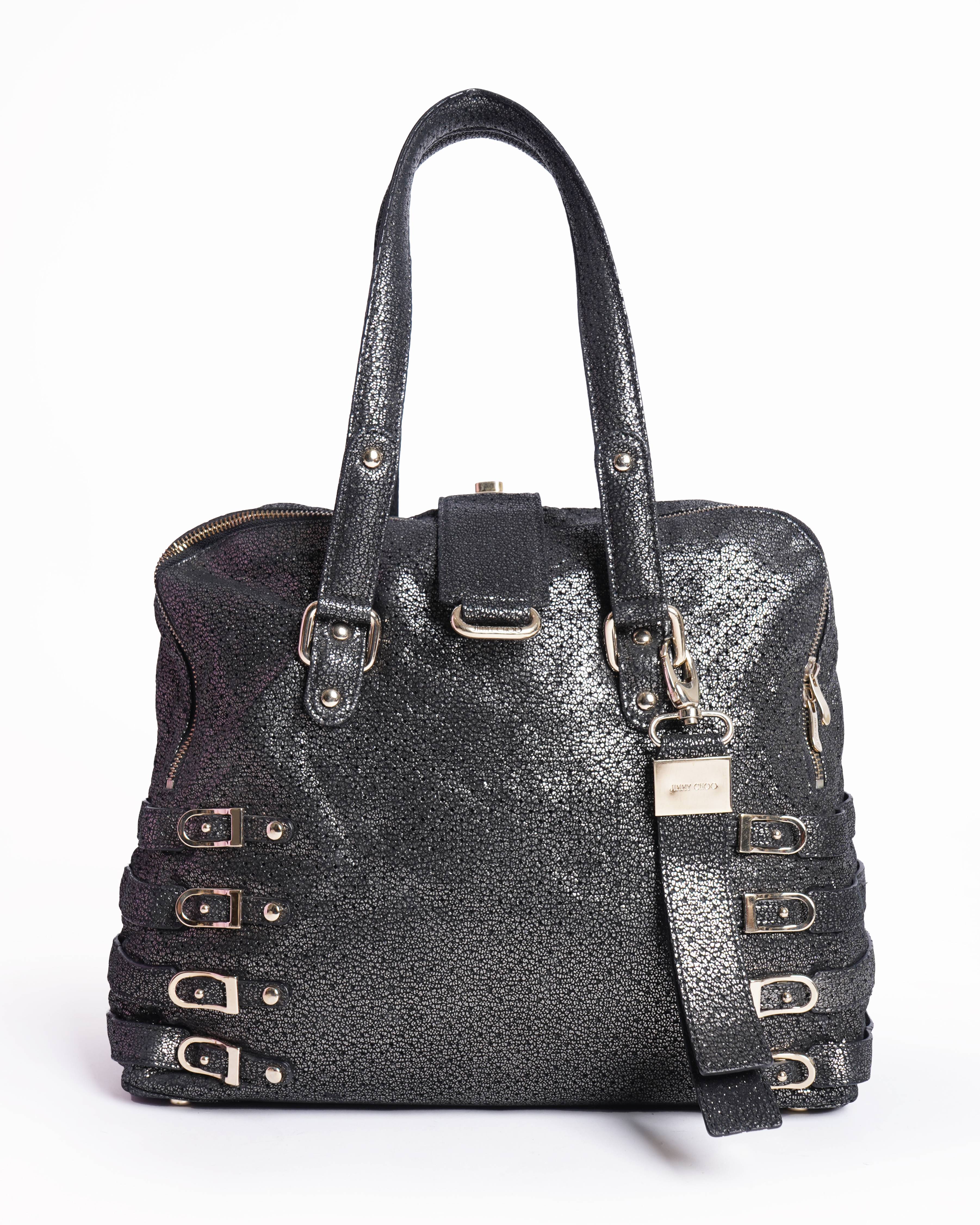 Jimmy Choo Bardia Shoulder Bag In Black