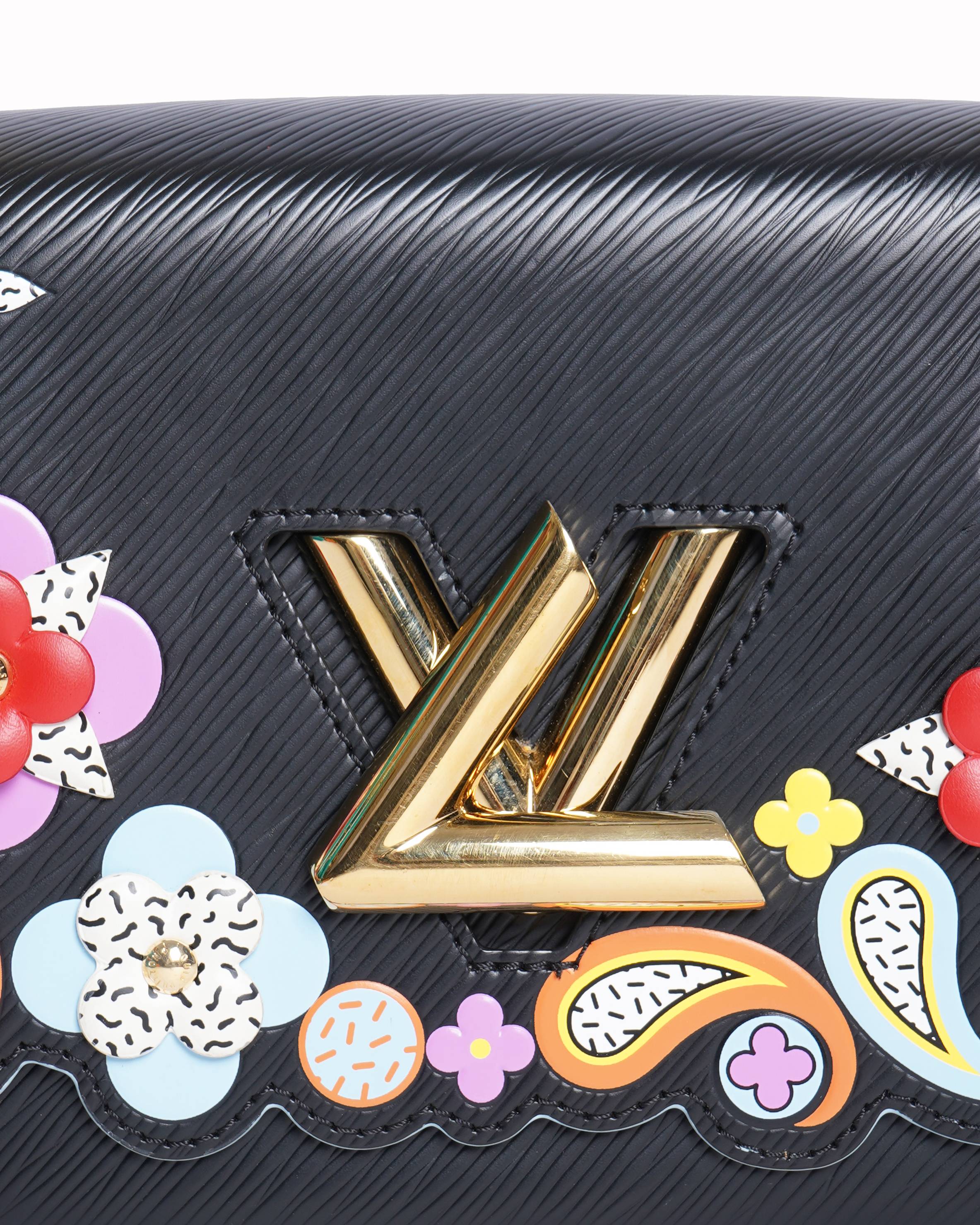 Louis vuitton epi leather blooming flowers twist mm bag