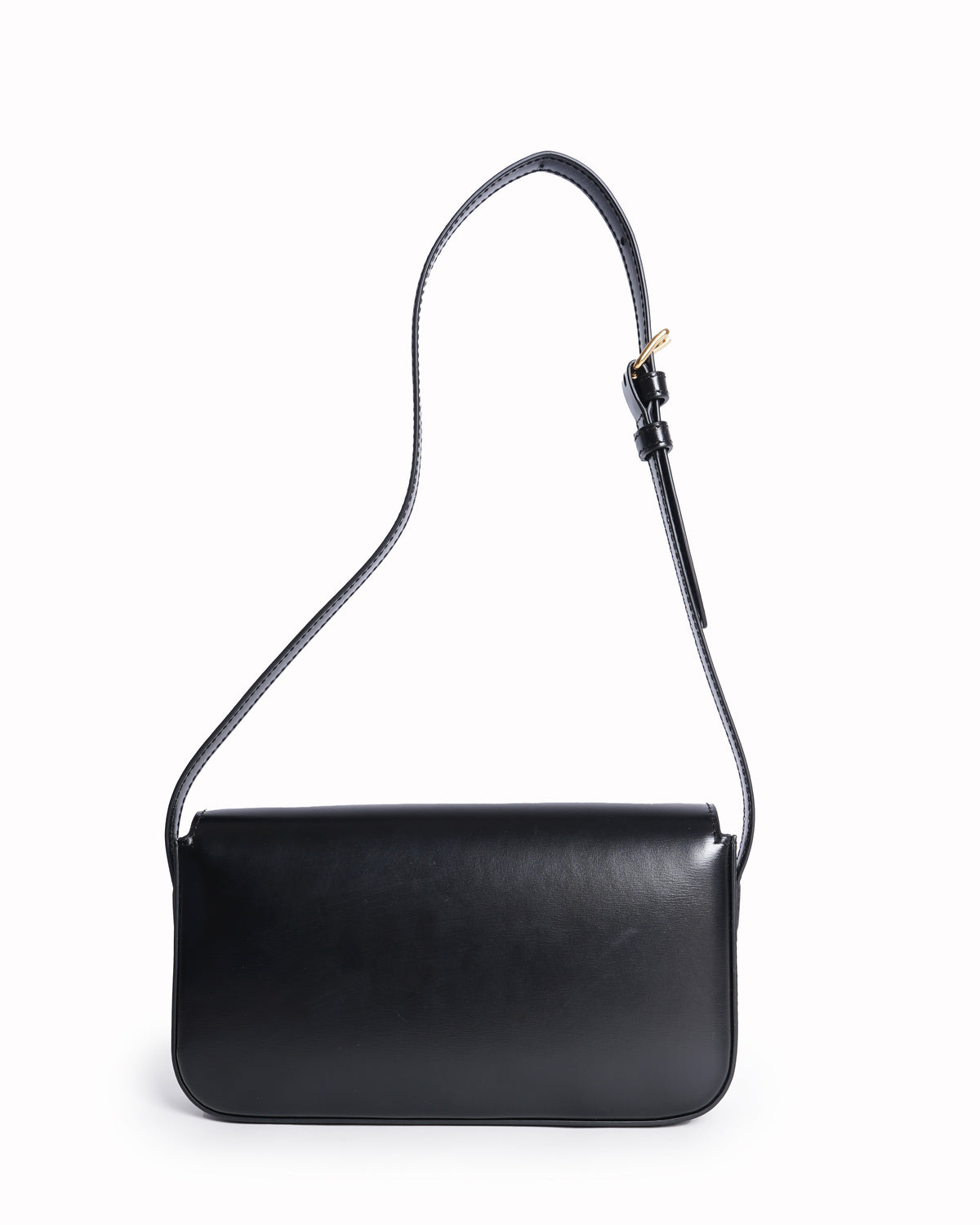 Celine Triomphe Underarm Shoulder Bag In Black
