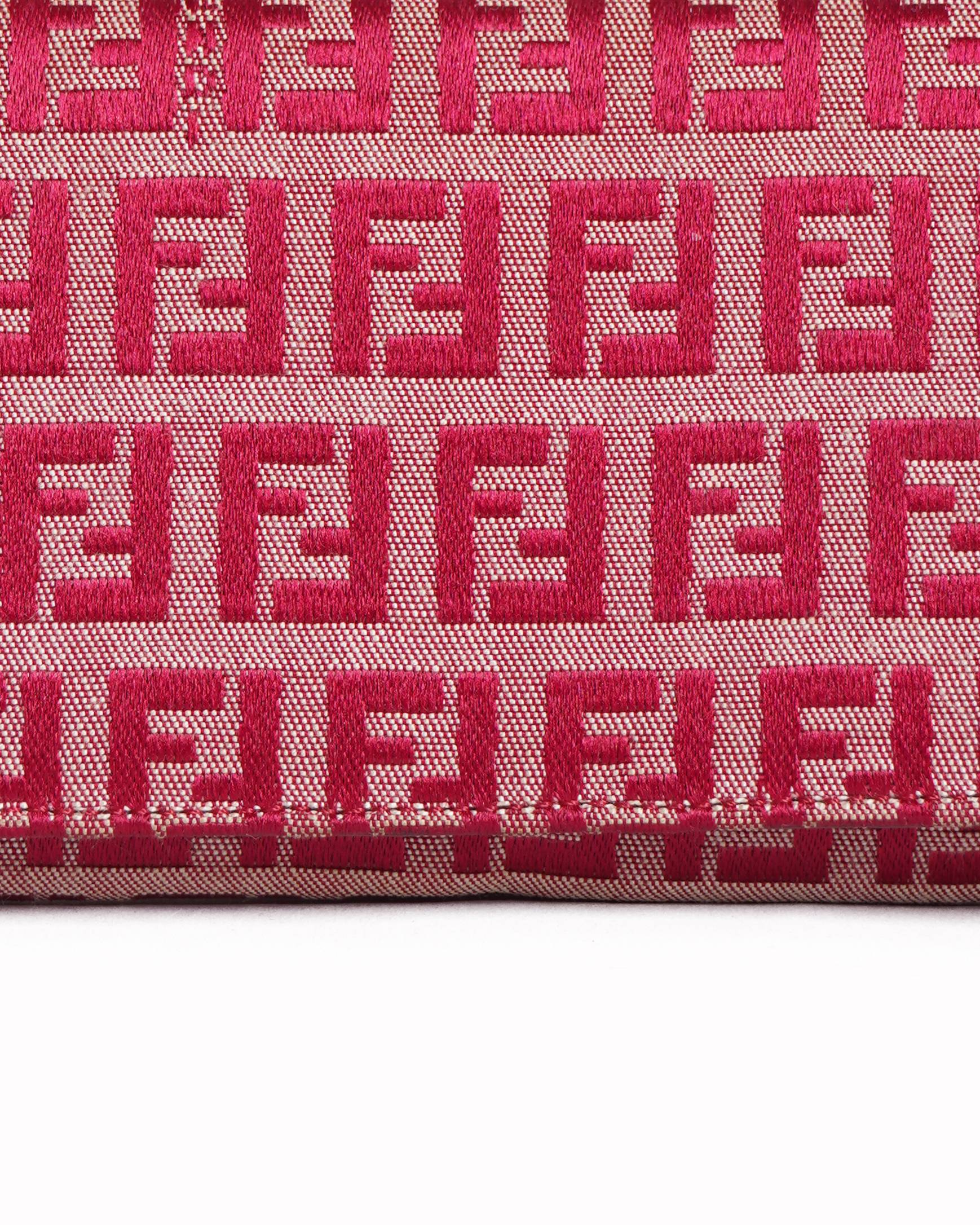 Fendi ff zucca bi fold long wallet