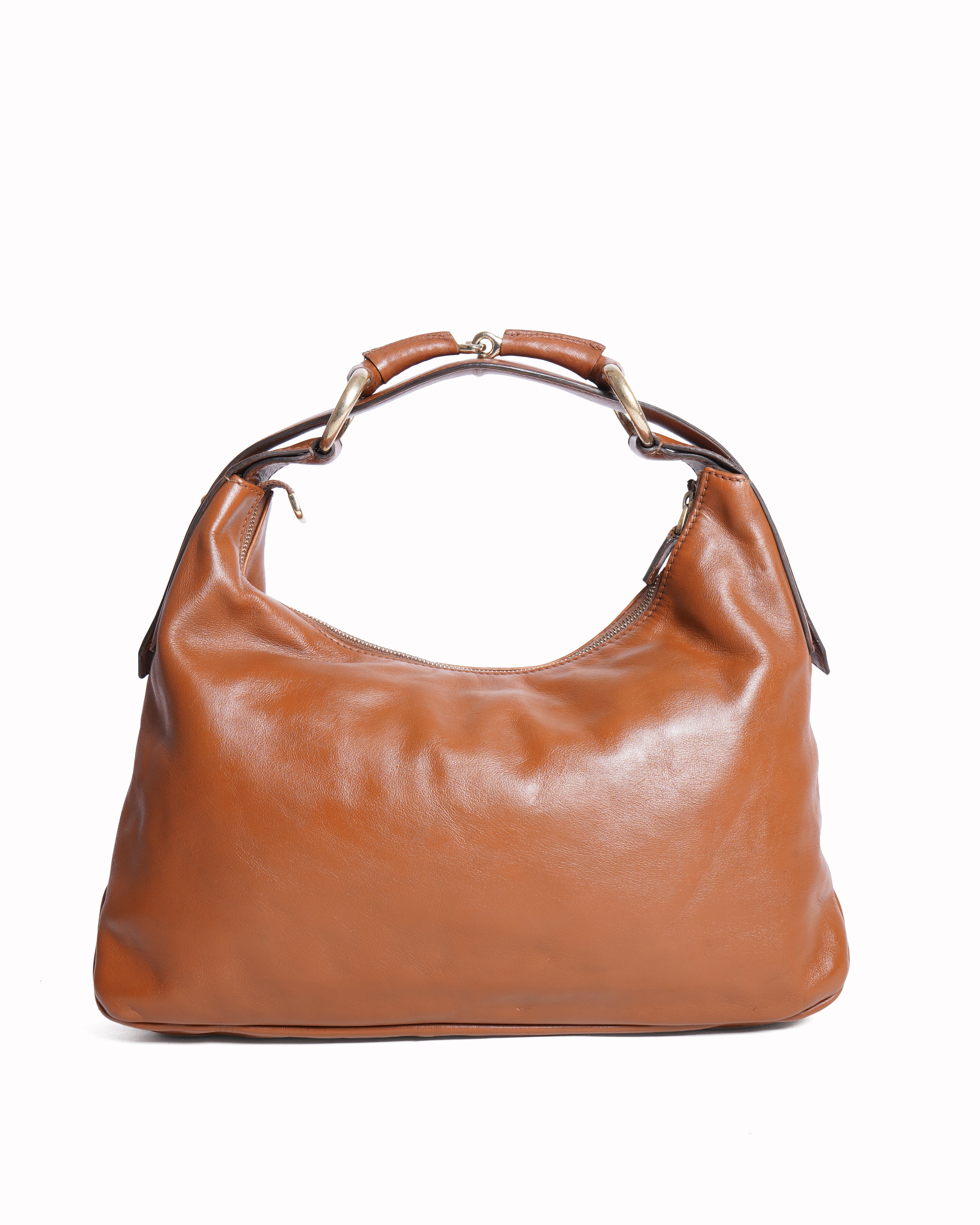 Gucci brown leather shoulder bag