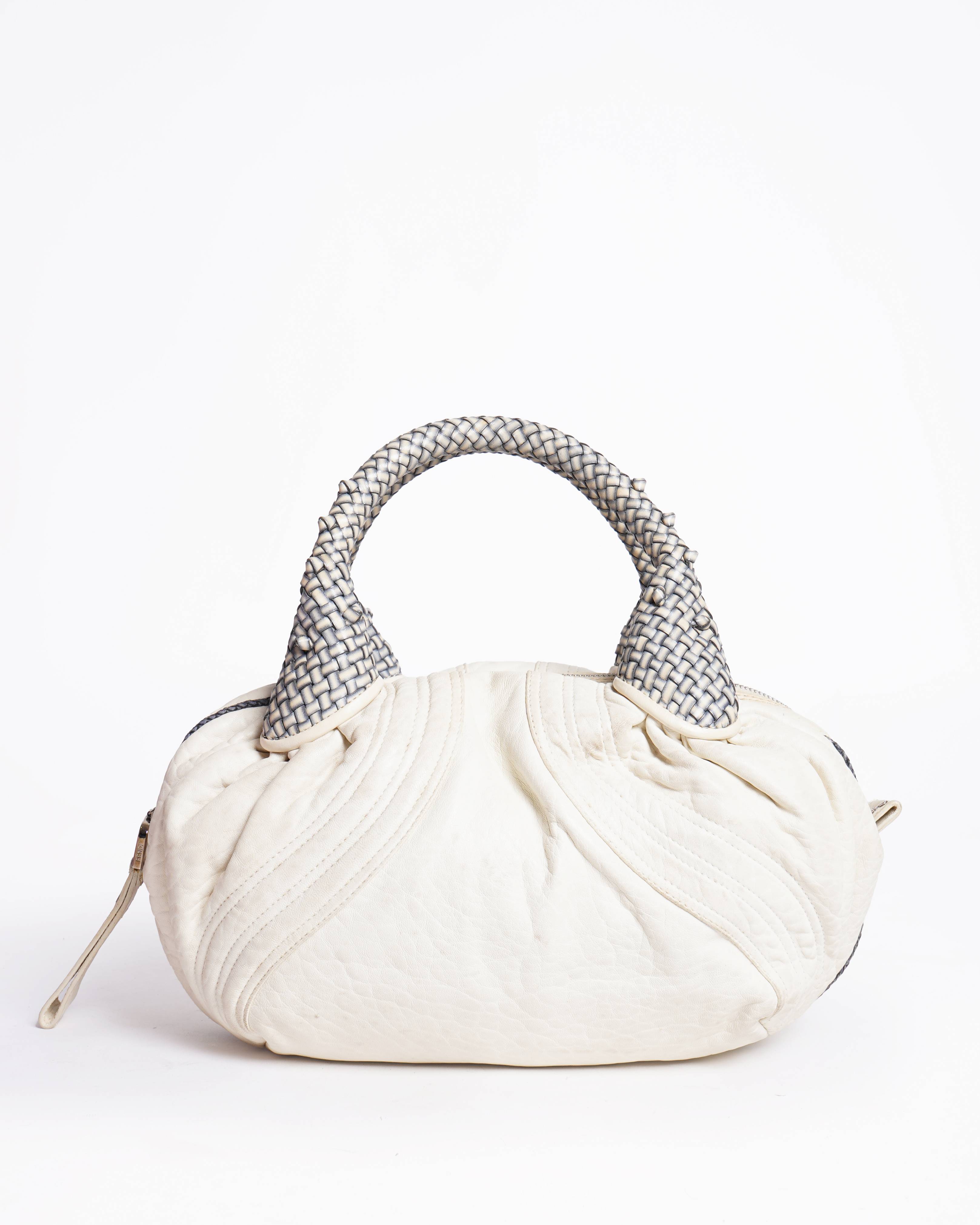 Fendi Spy Handbag In White