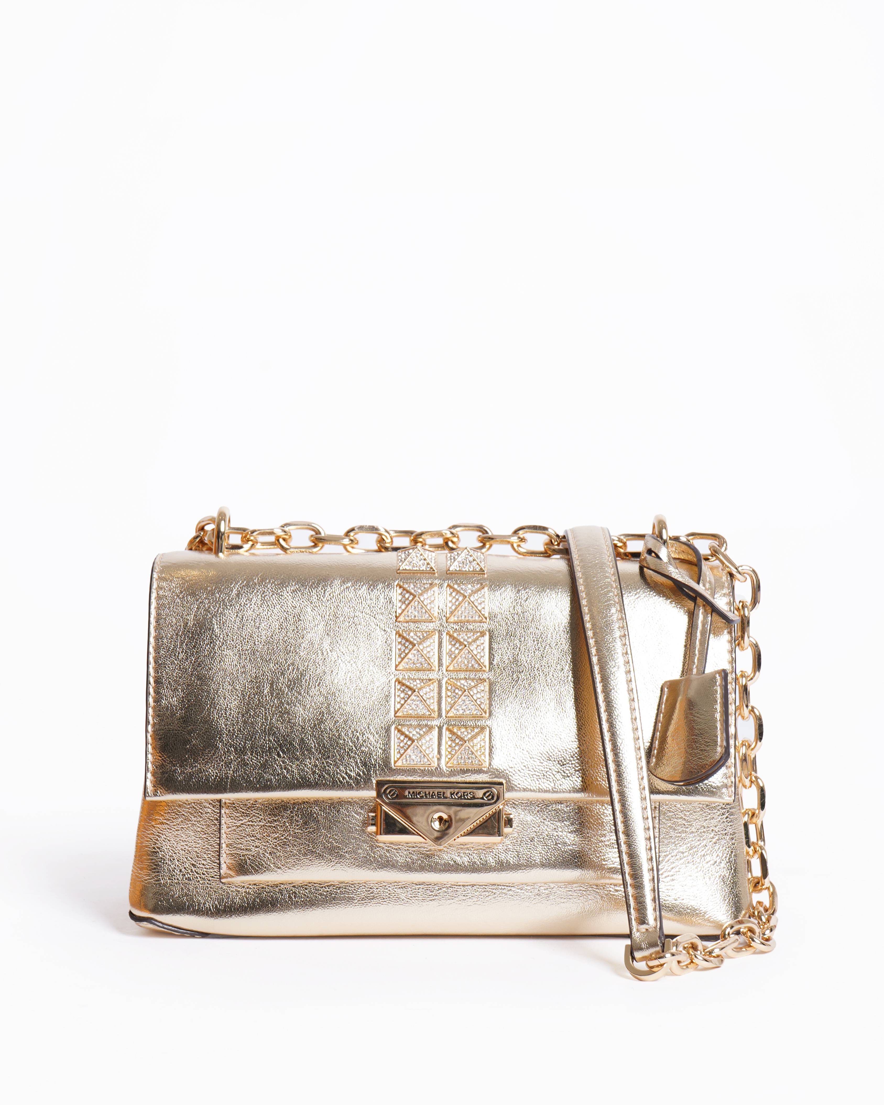 Michael kors cece medium studded metallic shoulder bag