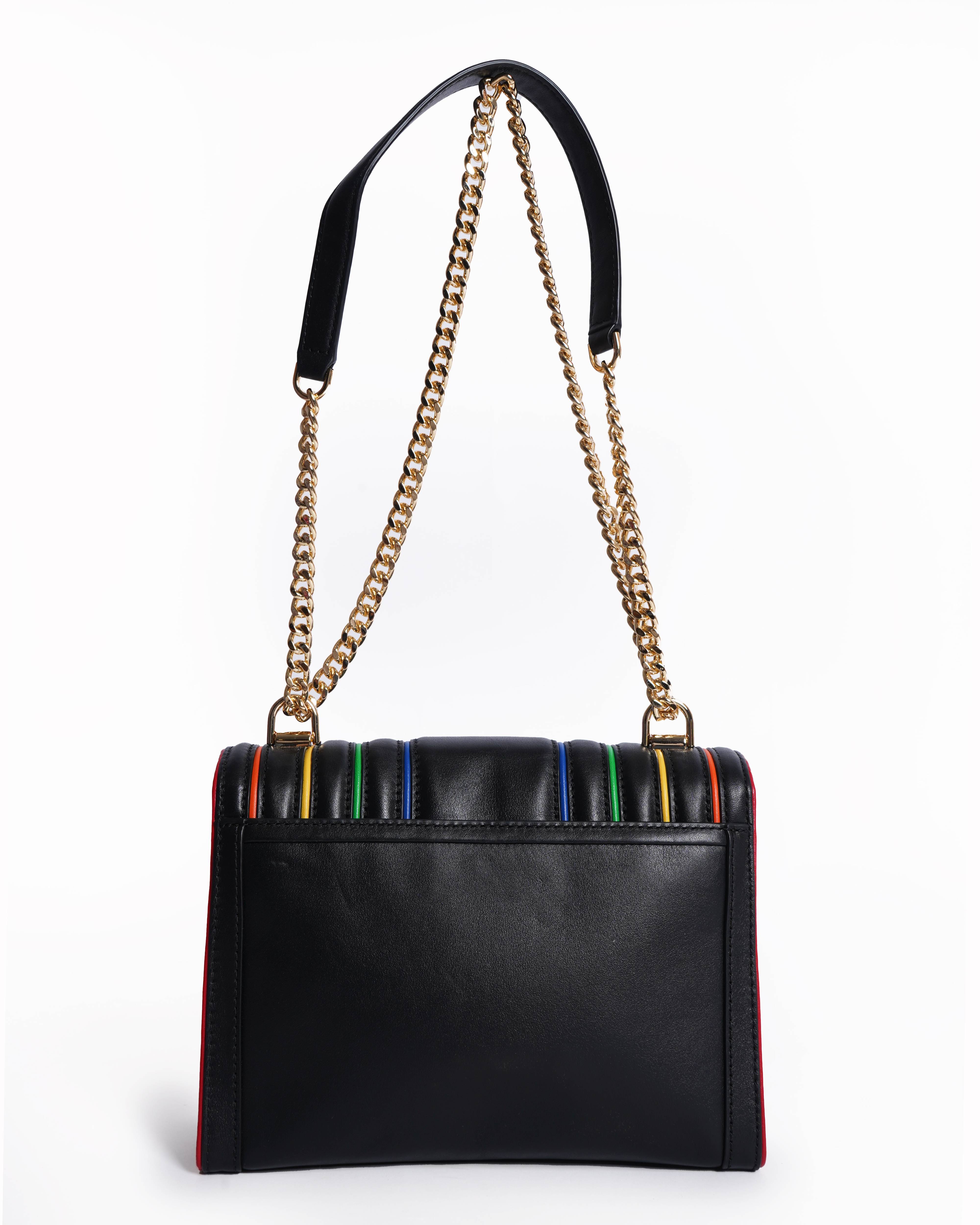 Michael kors whitney rainbow quilted shoulder bag