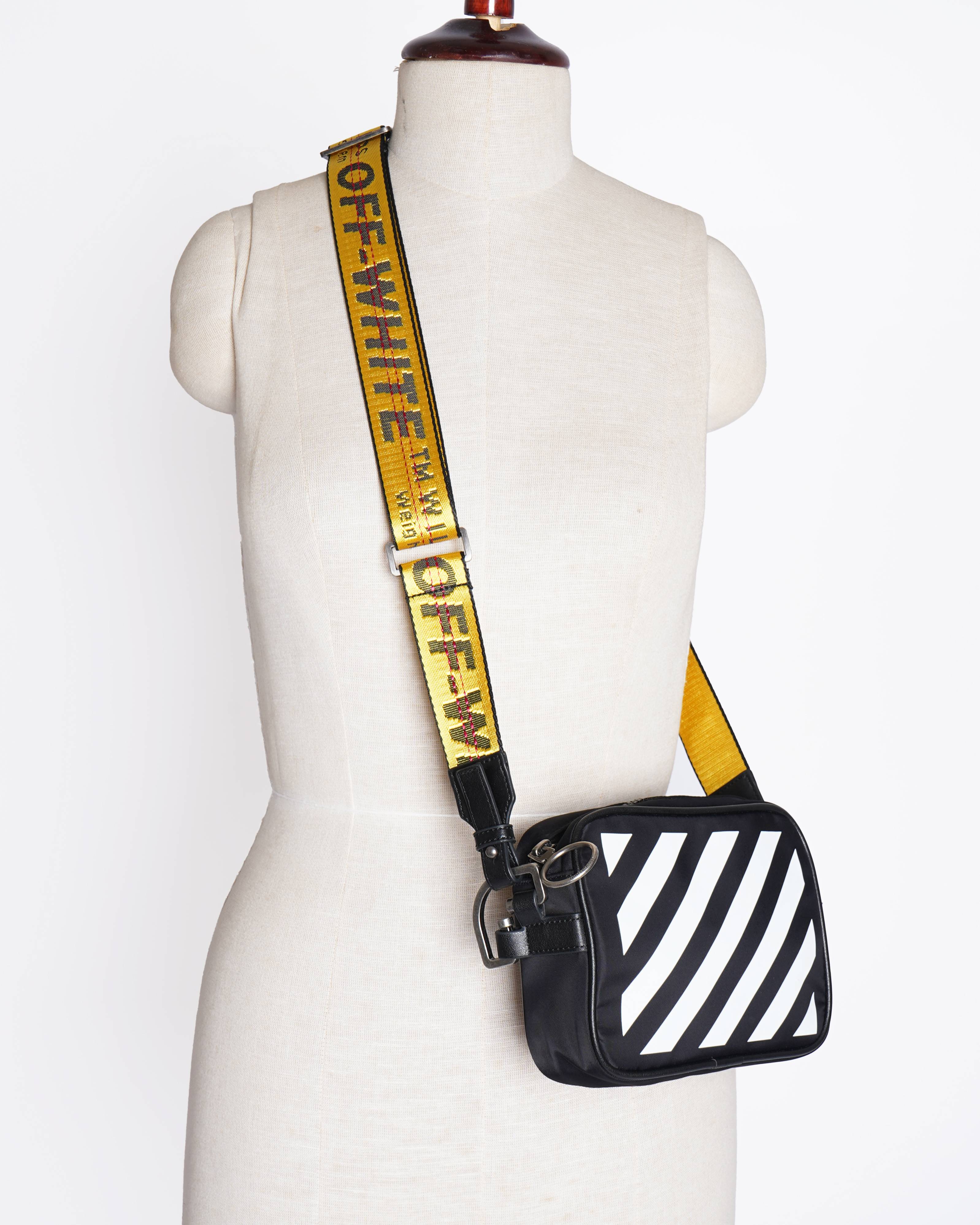 Off white diag mini flap crossbody bag