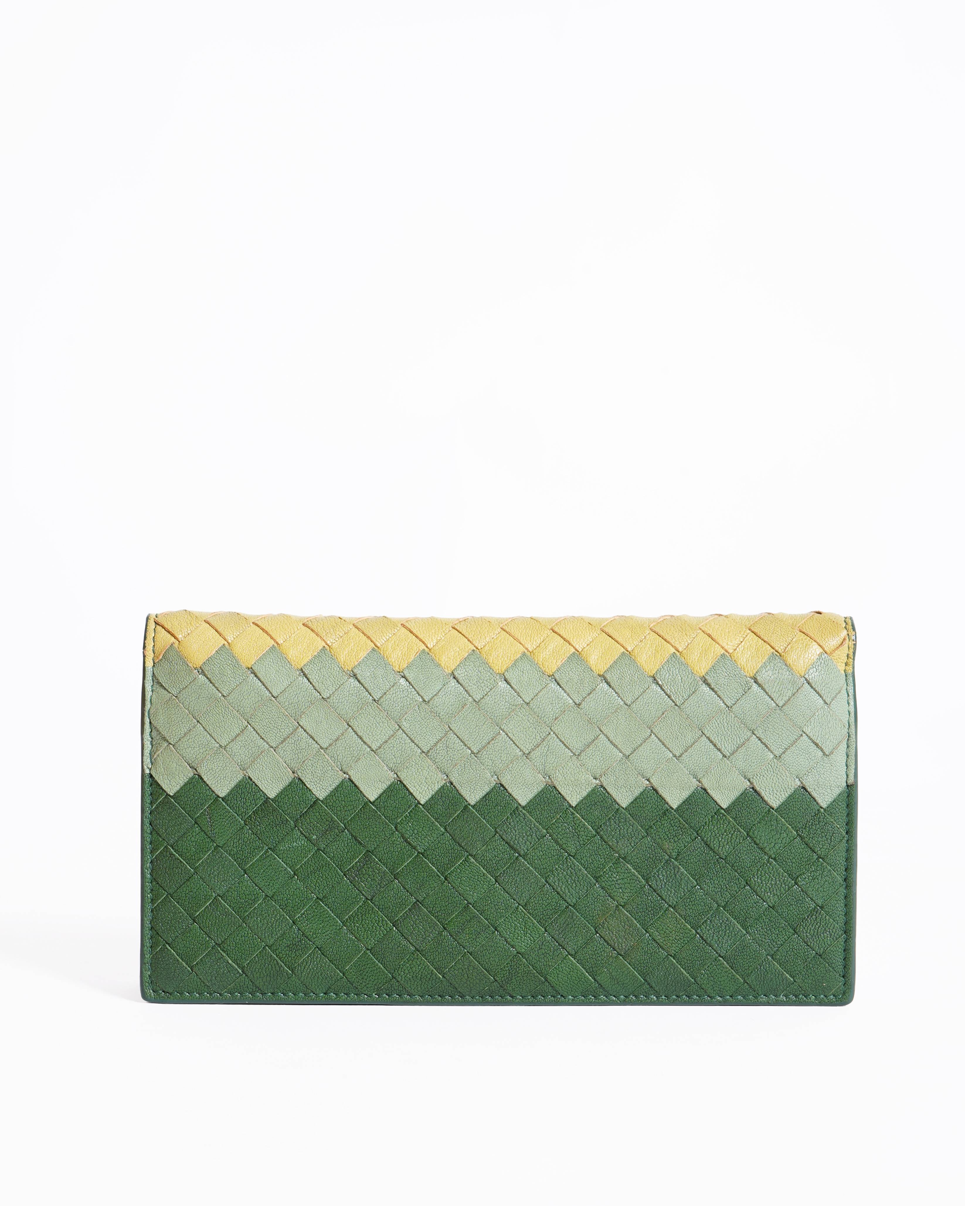 Bottega Veneta multicolour intercalator long wallet