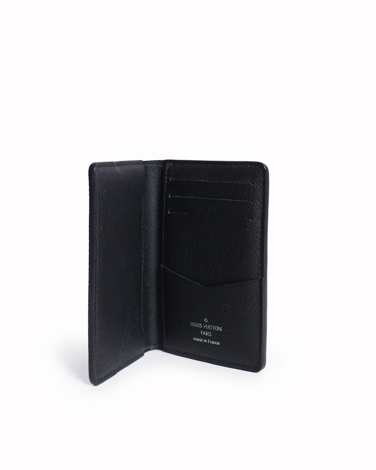 New Louis Vuitton Gradiant Green Damier Stripes Patch Logo Pocket Organizer