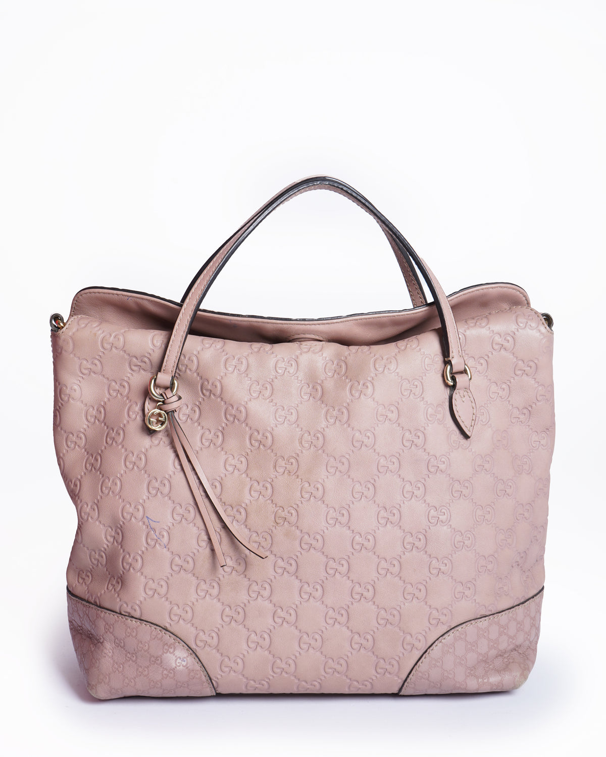 Gucci guccissima bree foldover medium tote bag