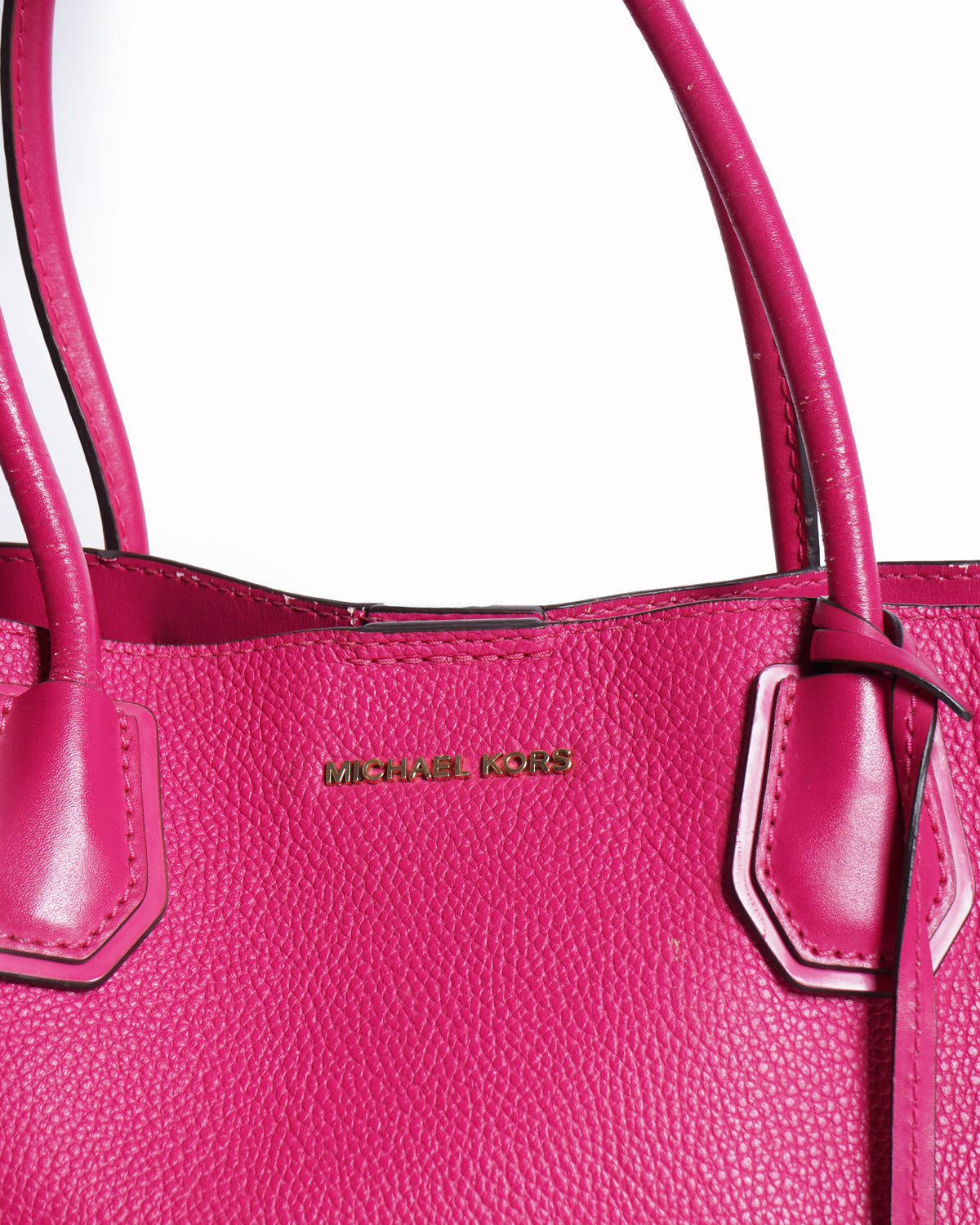 Michael Kors Red Mercer Gallery Medium Leather Satchel