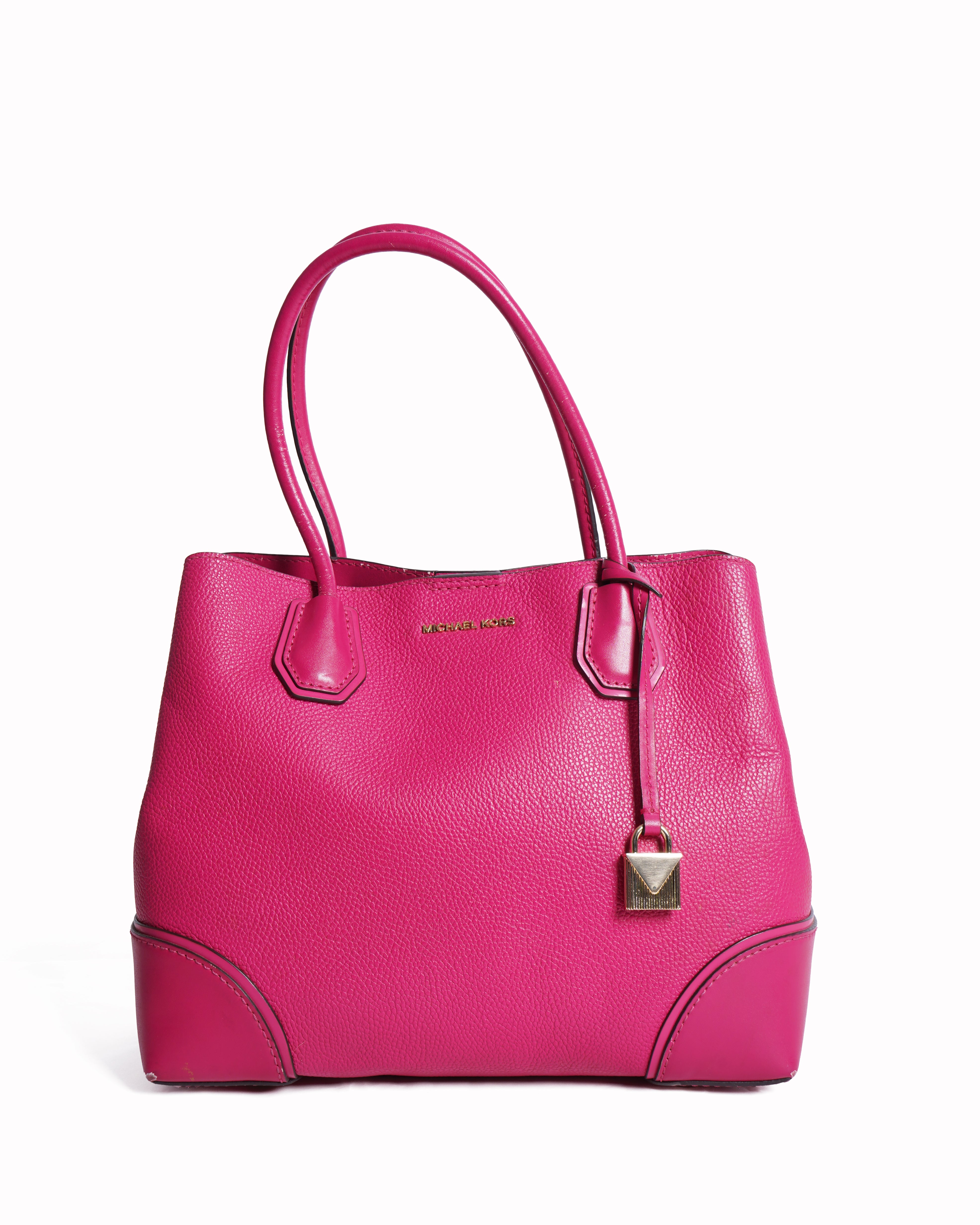 Michael Kors Red Mercer Gallery Medium Leather Satchel
