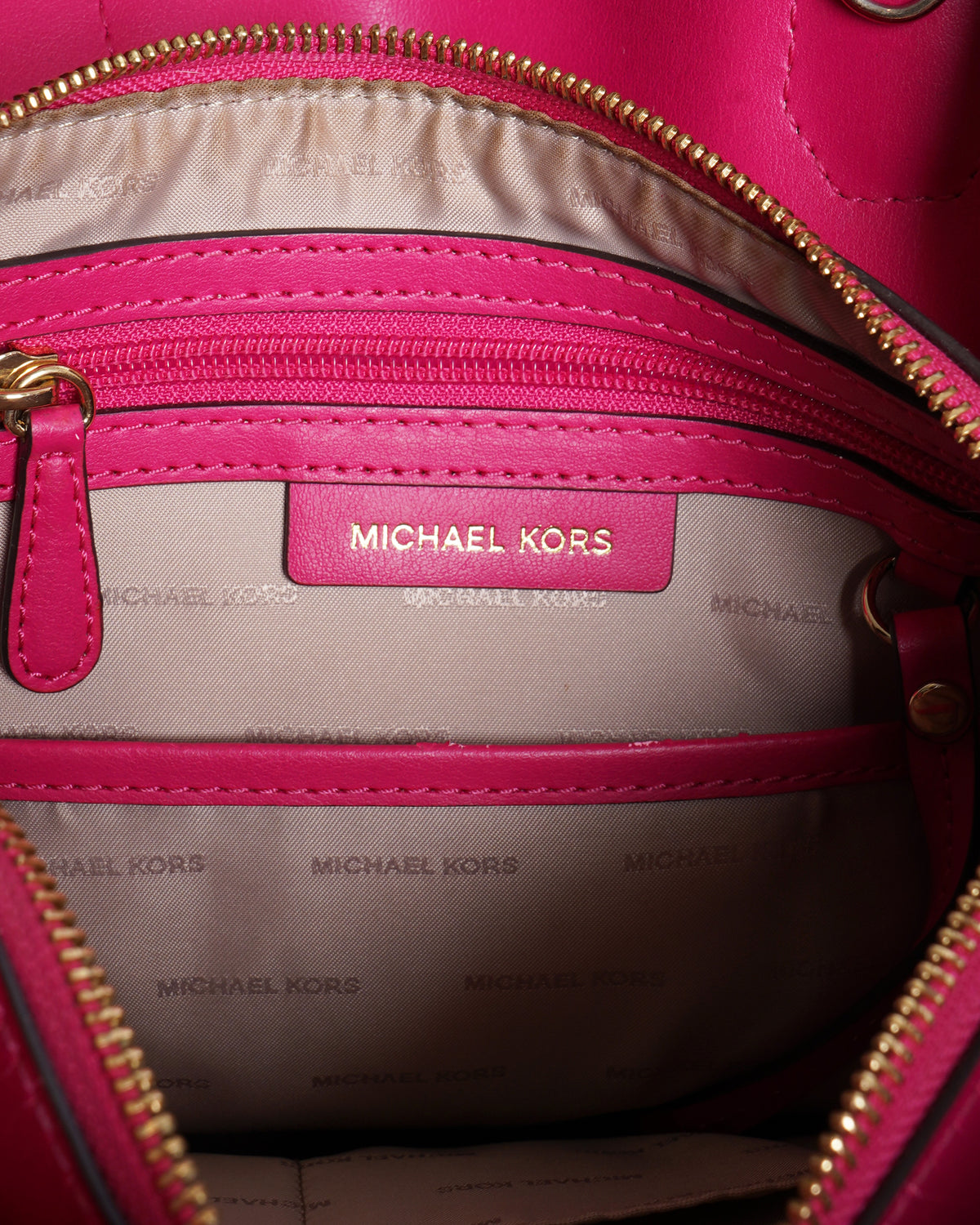 Michael Kors Red Mercer Gallery Medium Leather Satchel