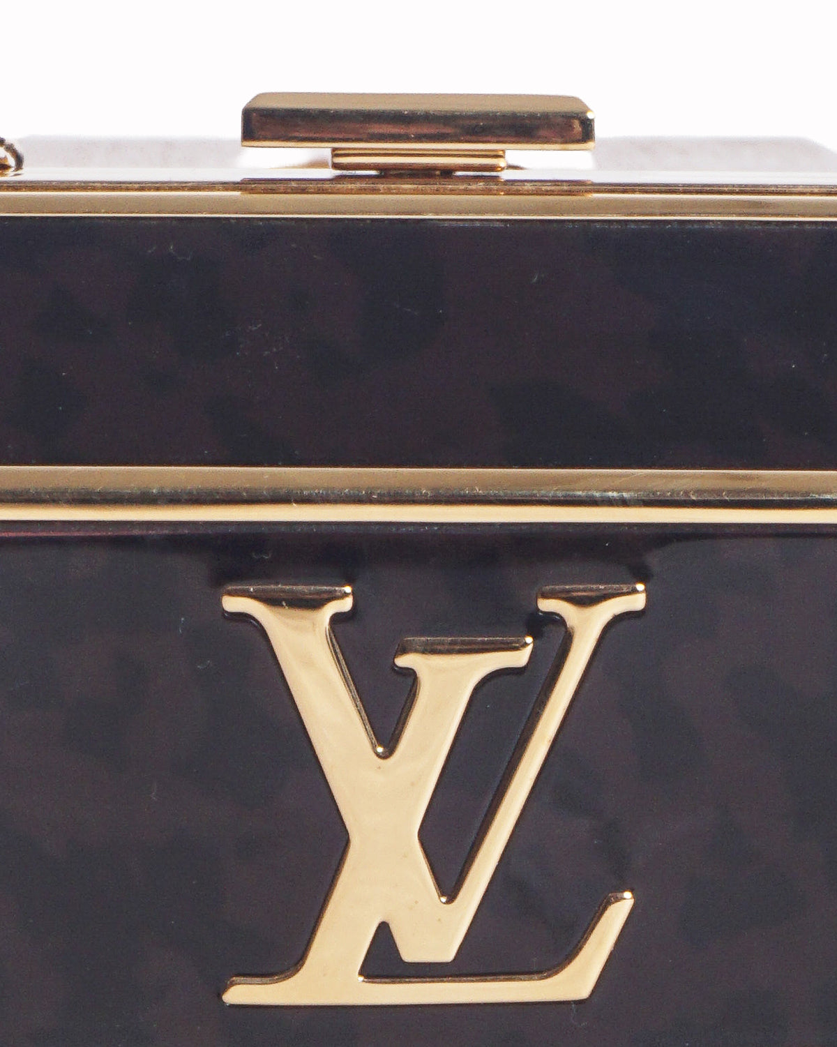 Louis Vuitton Brown/Gold Minaudière Bijou Evening Bag