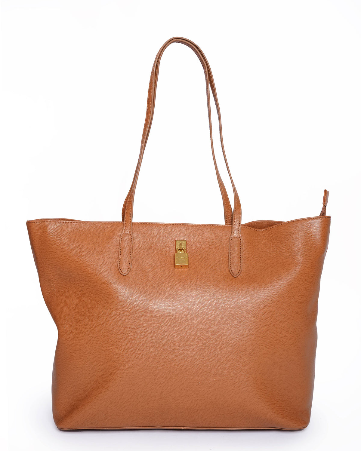 Ted baker tan textured padlock tote bag