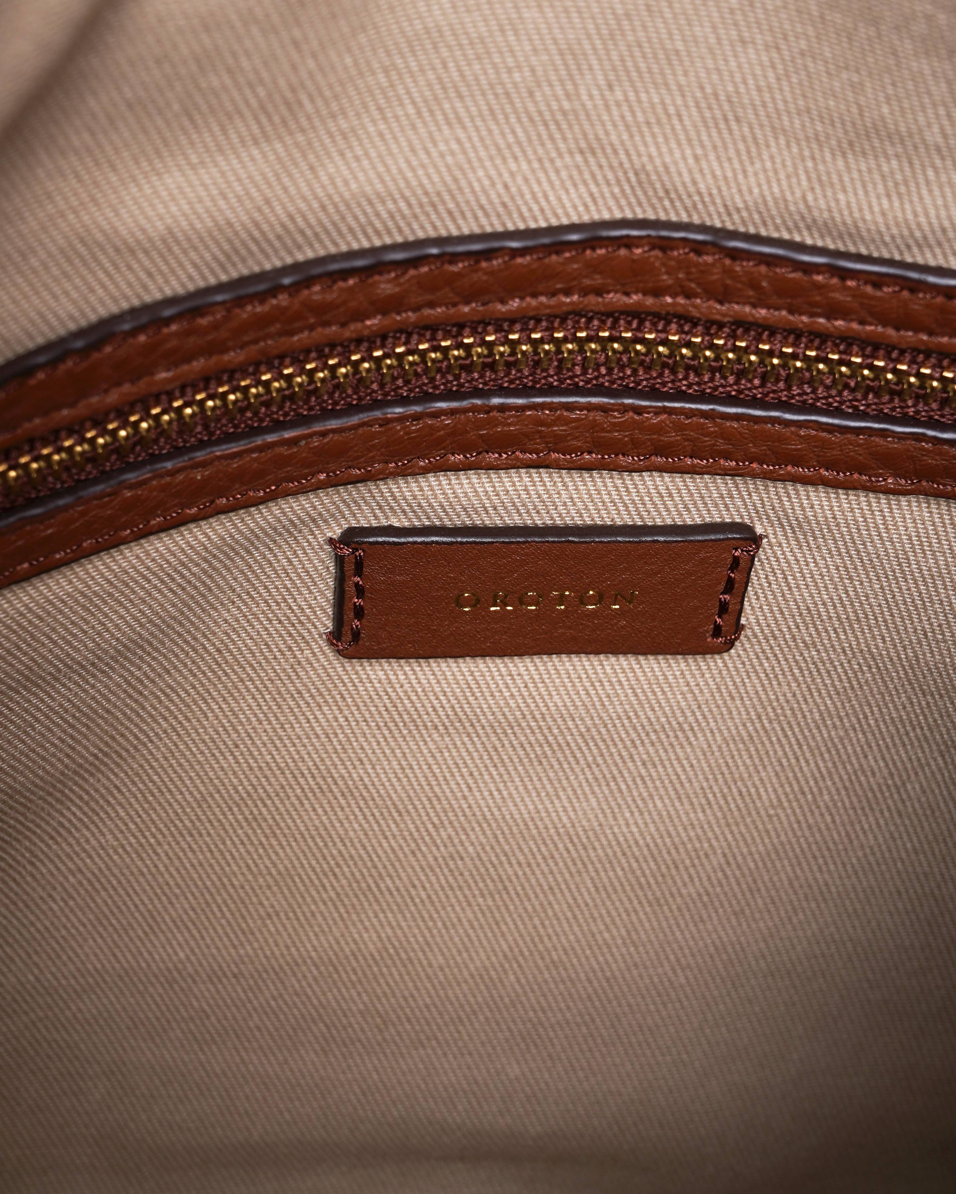 New Oroton brown hobo shoulder bag