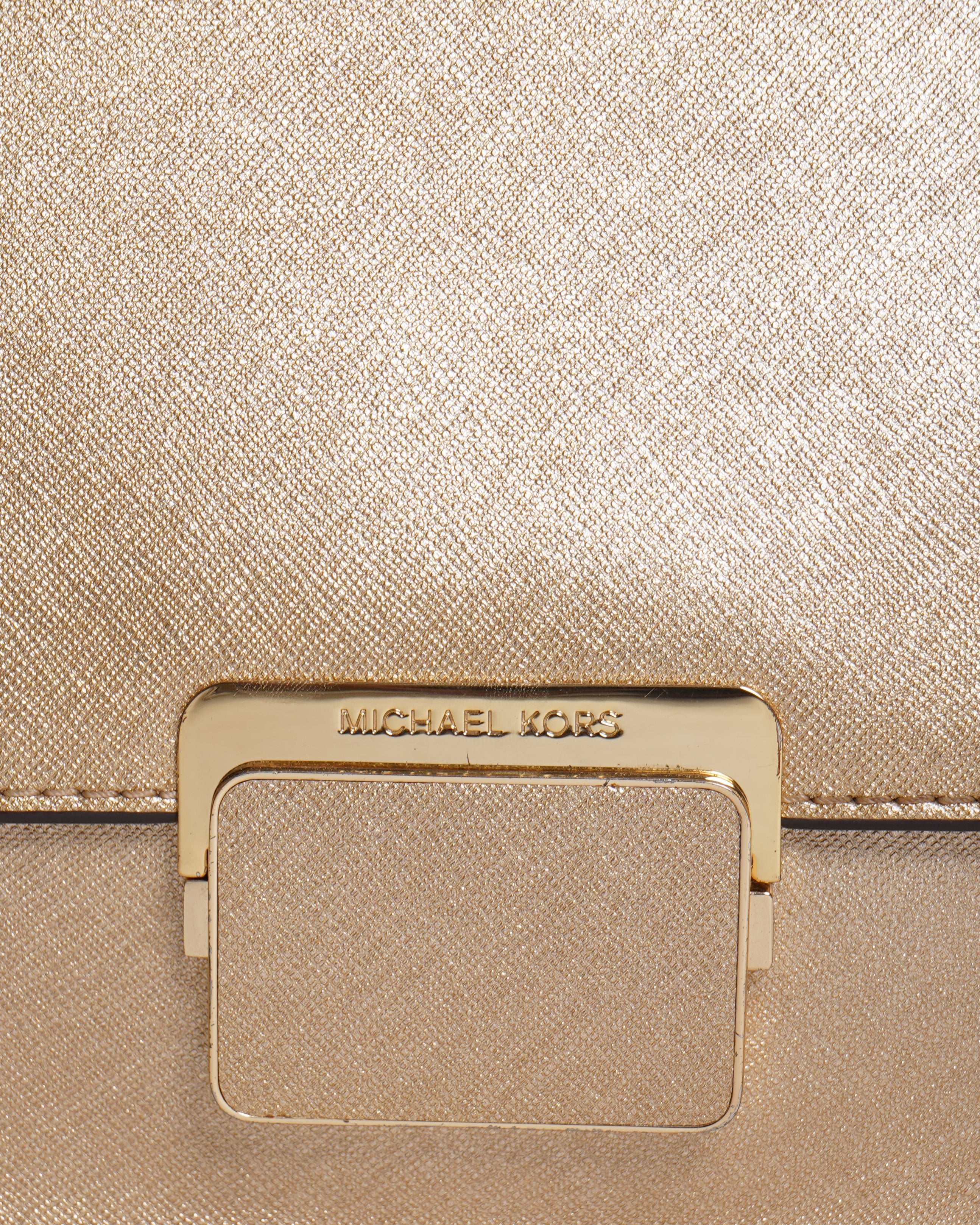 Michael kors shoulder bag in gold